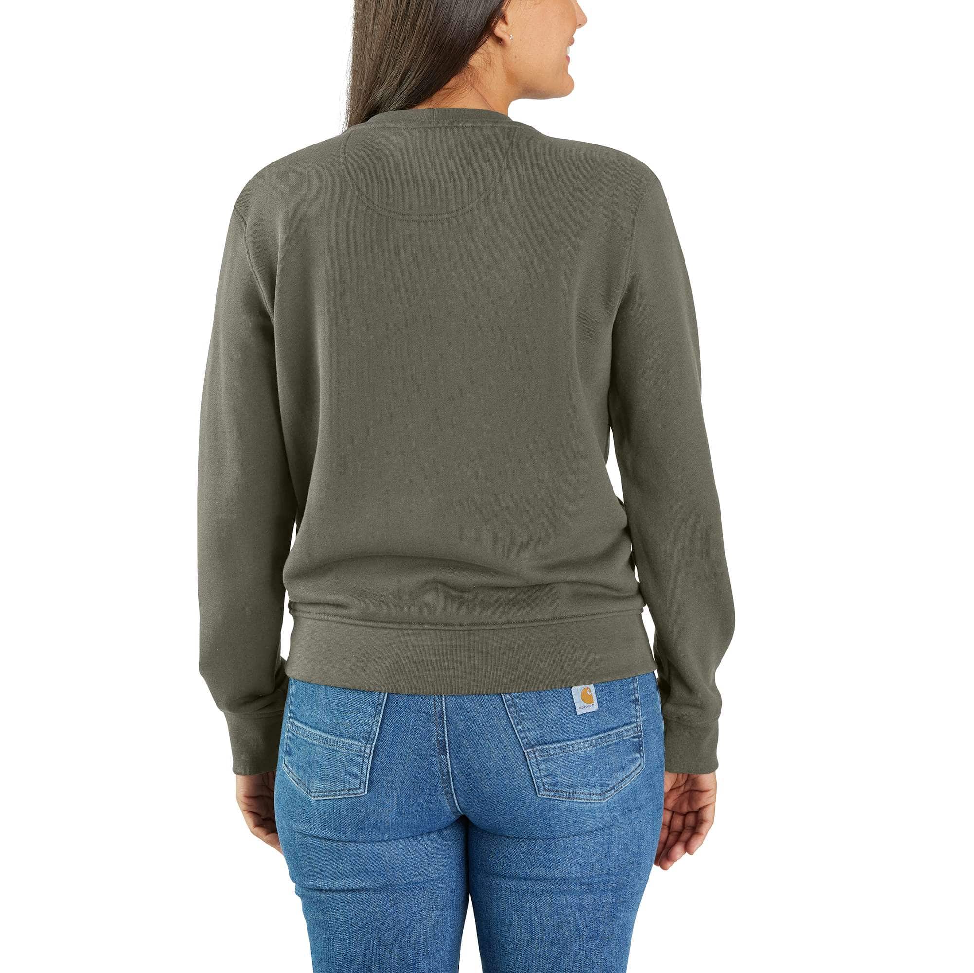 Women's lightweight tencel crewneck sweatshirt