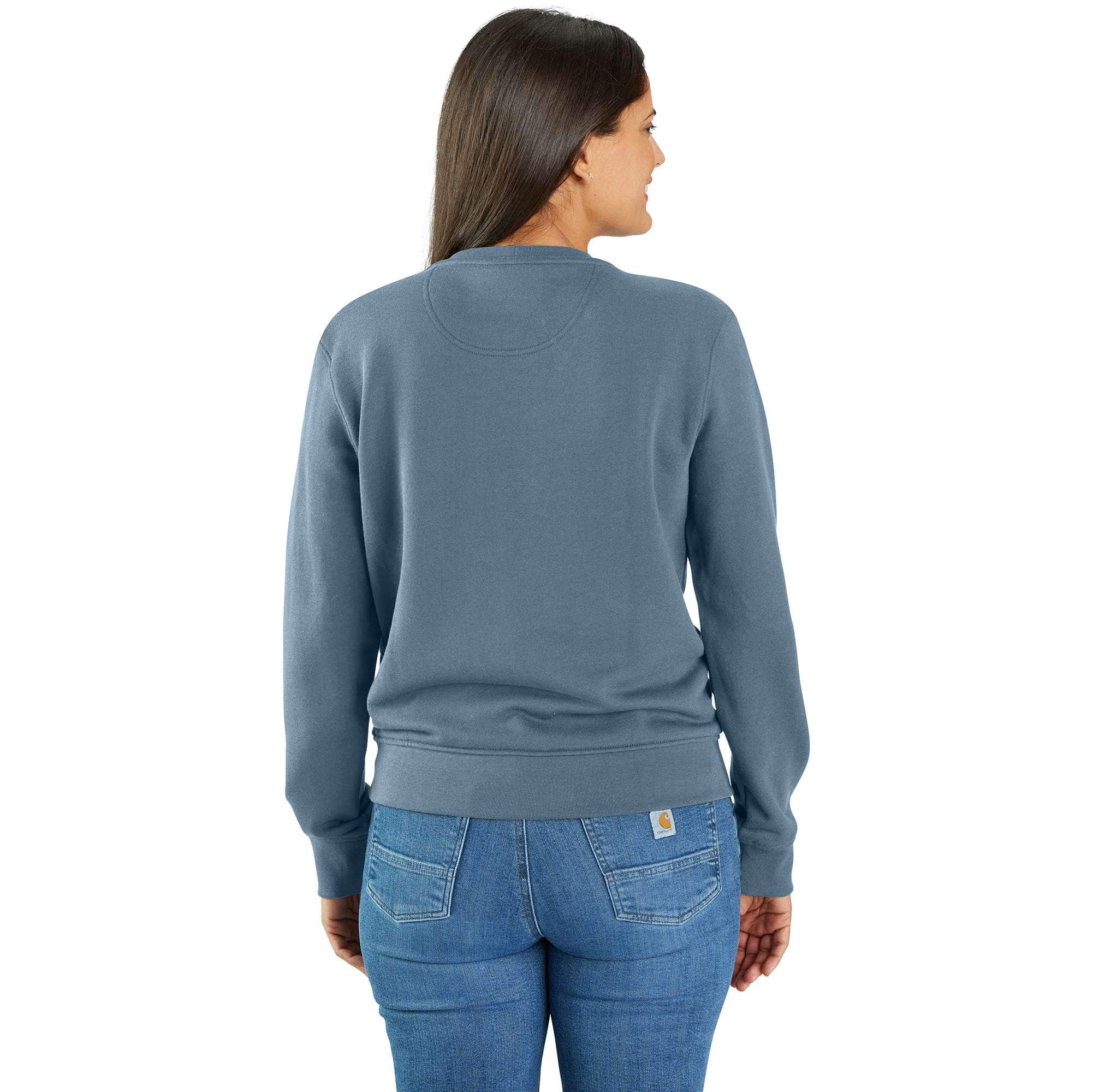 Women's lightweight tencel crewneck sweatshirt