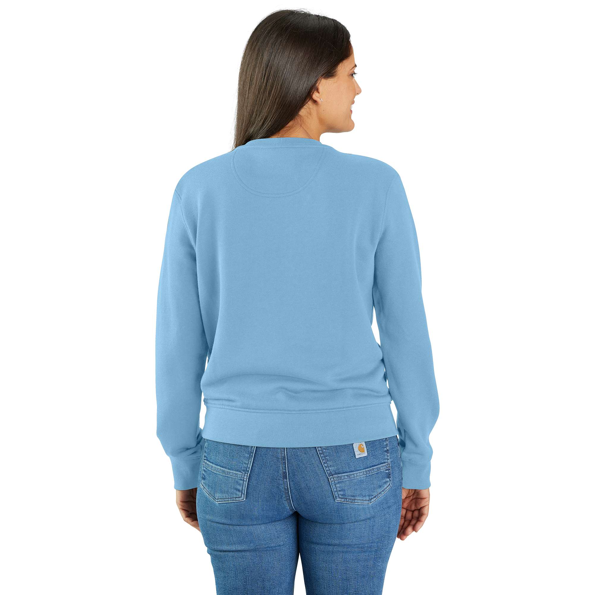 Women's lightweight tencel crewneck sweatshirt