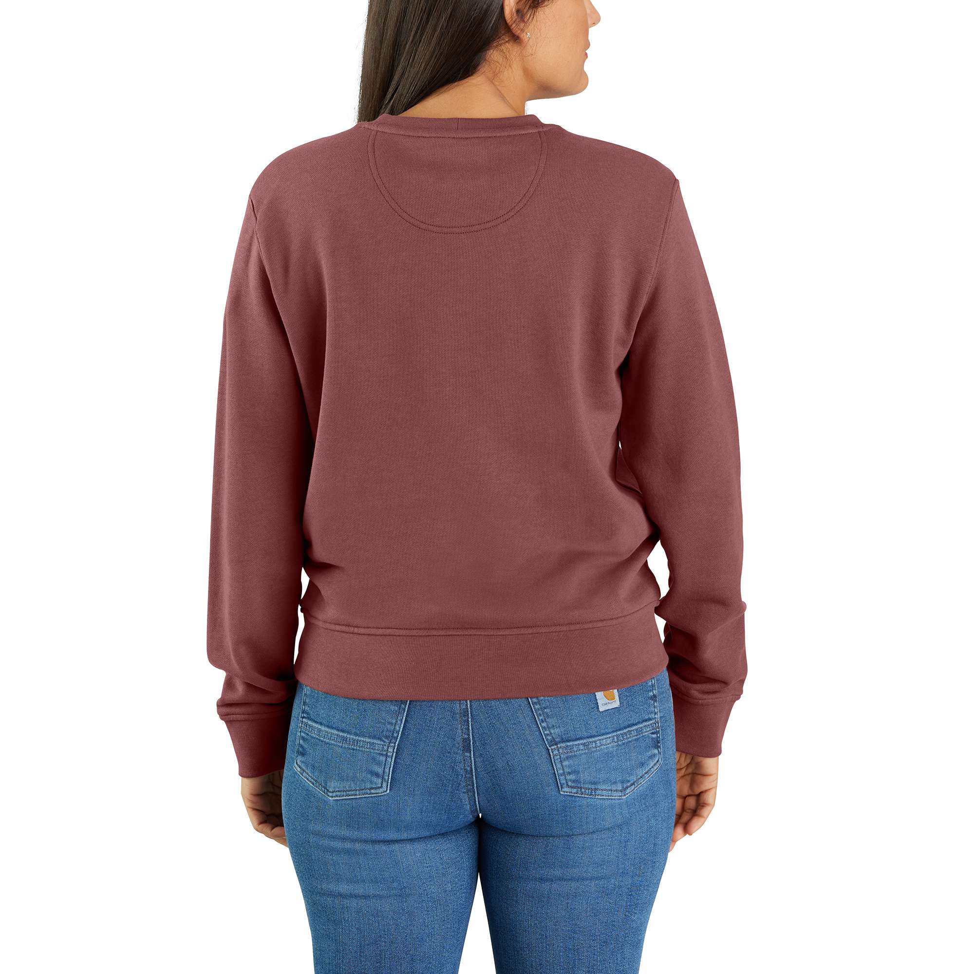 Women's lightweight tencel crewneck sweatshirt