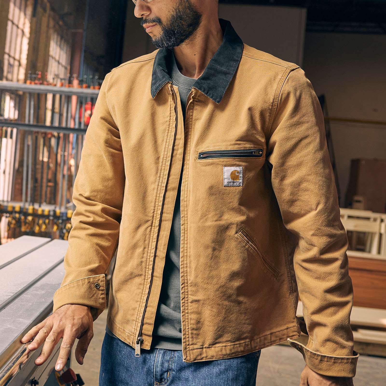 Men's re-engineered relaxed fit duck detroit jacket
