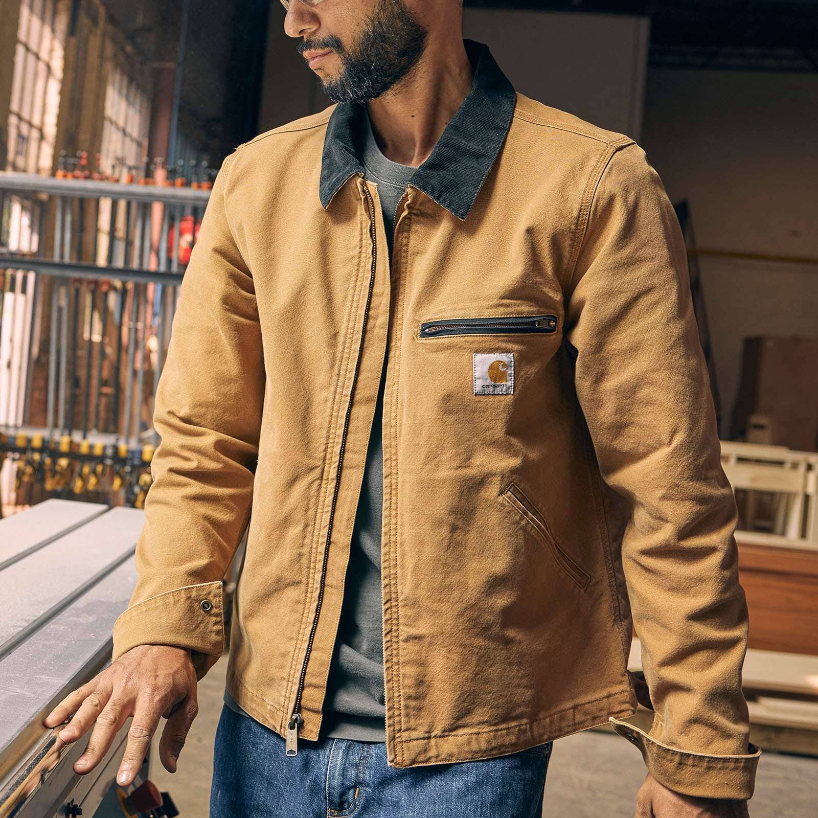 Men's re-engineered relaxed fit duck detroit jacket