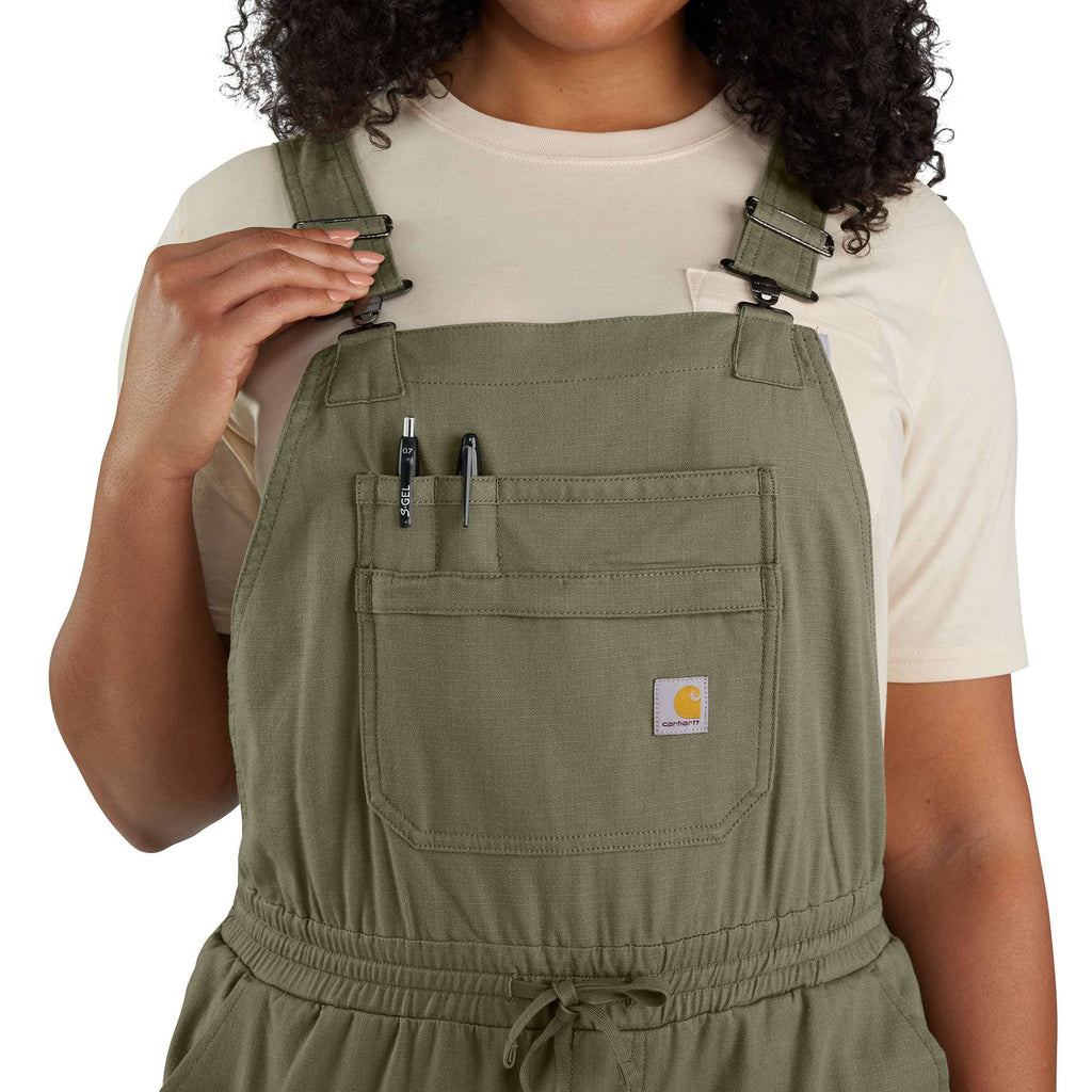 Women's force relaxed fit ripstop overalls - women's work overalls 