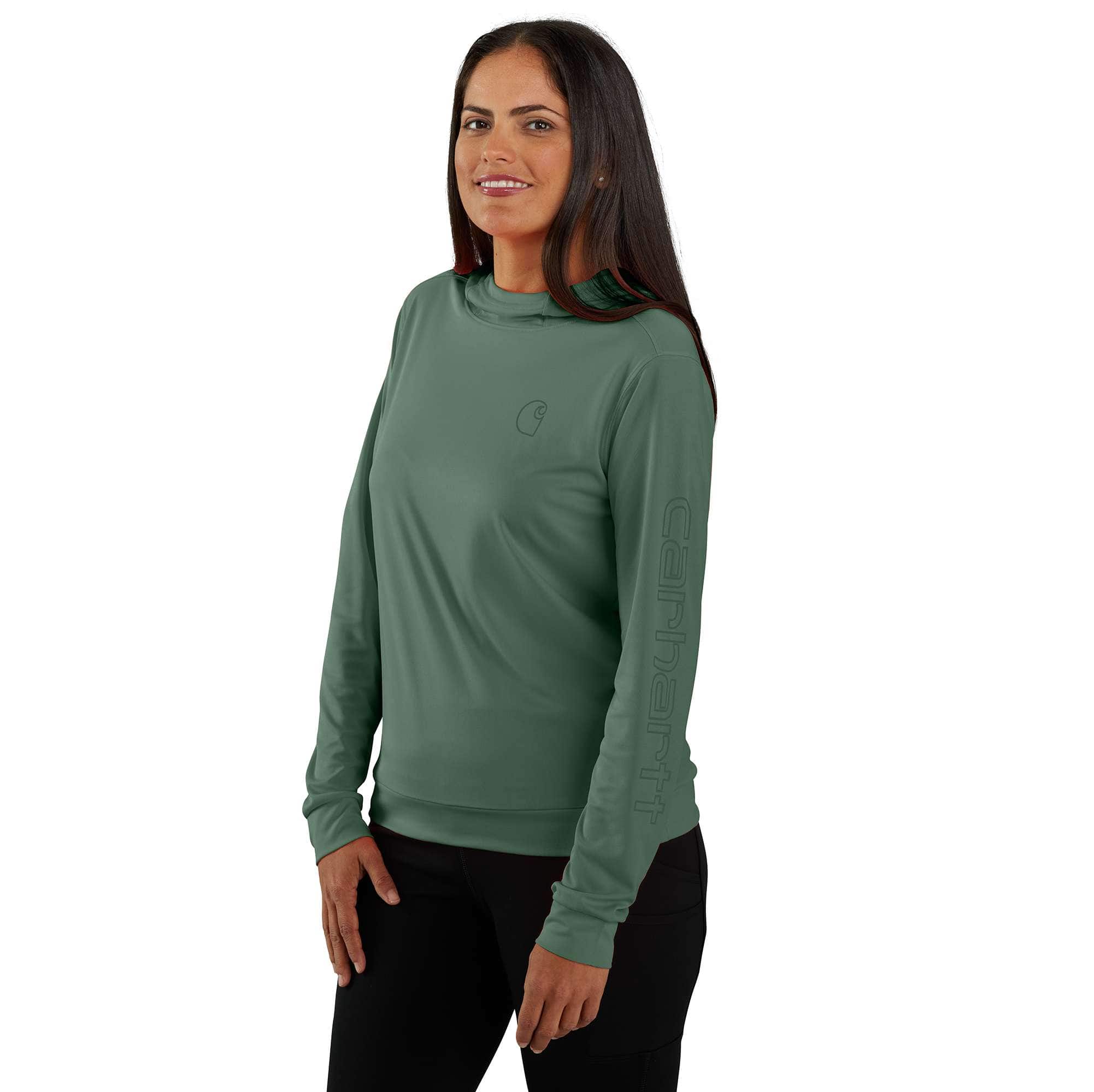 Women's force sun defender upf 50+ moisture wicking hoodie - sun protection hoodies
