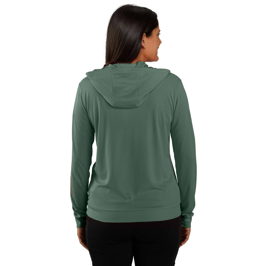 Women's force sun defender upf 50+ moisture wicking hoodie - sun protection hoodies