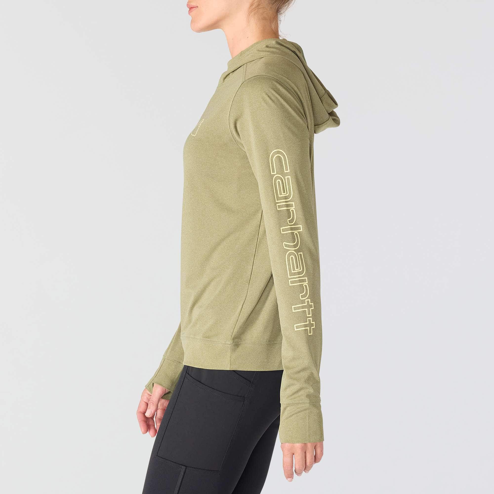 Women's force sun defender upf 50+ moisture wicking hoodie - sun protection hoodies