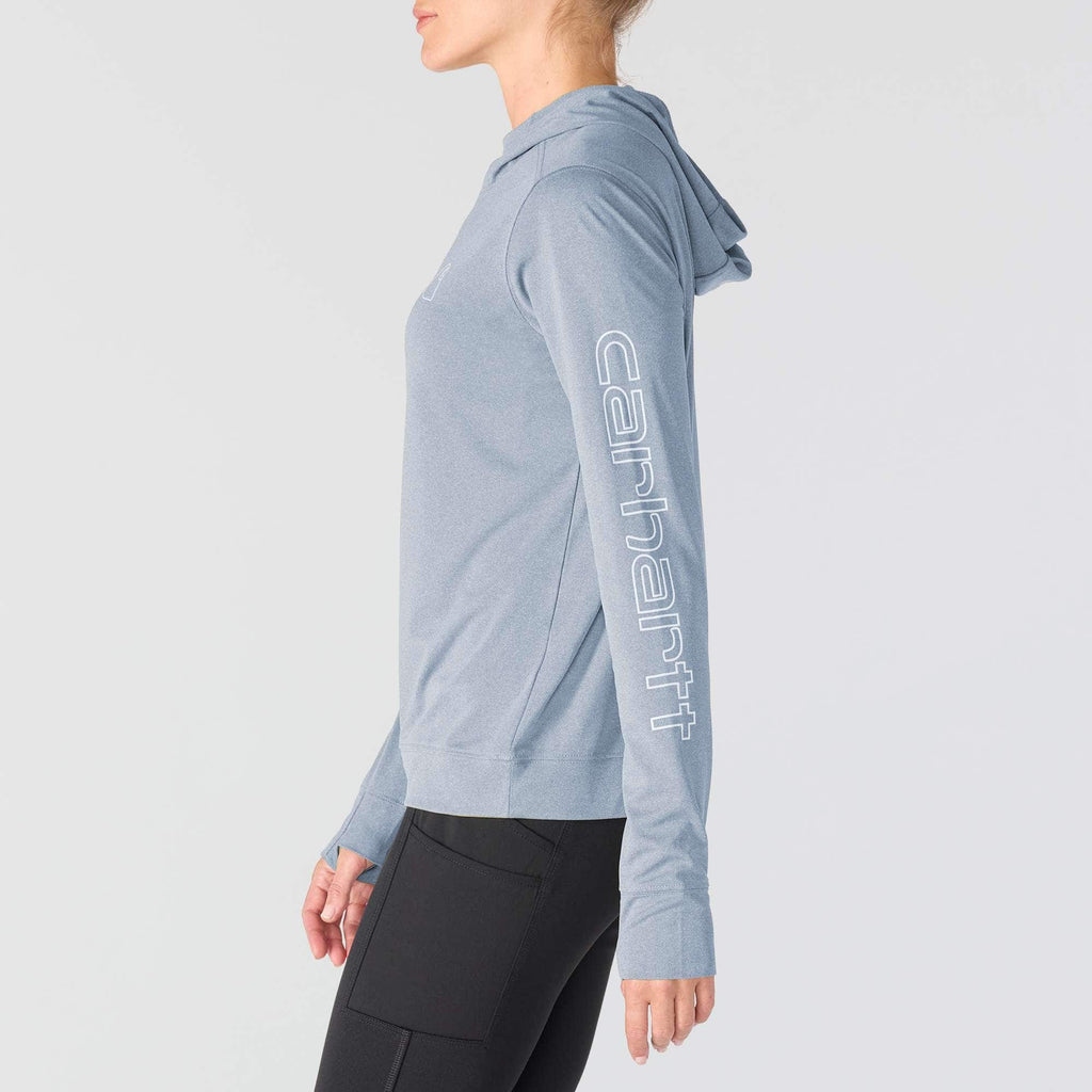 Women's force sun defender upf 50+ moisture wicking hoodie - sun protection hoodies
