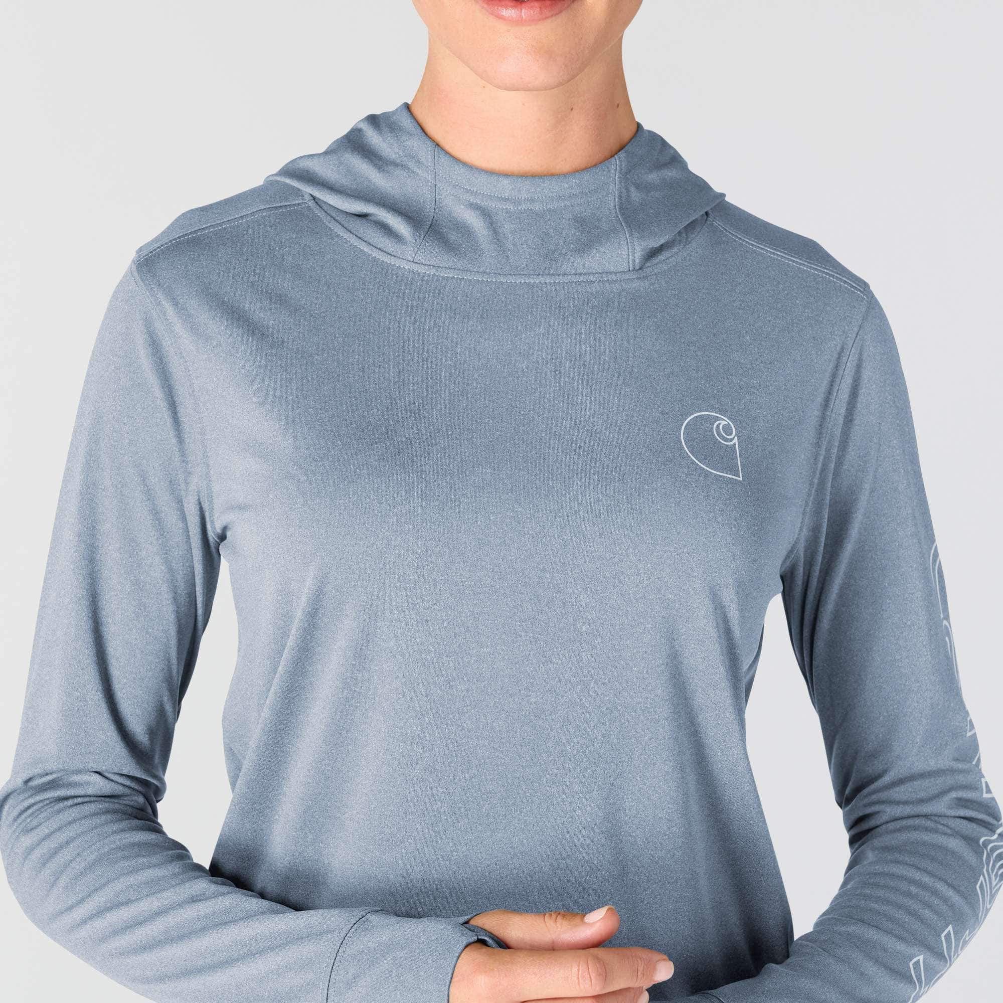 Women's force sun defender upf 50+ moisture wicking hoodie - sun protection hoodies