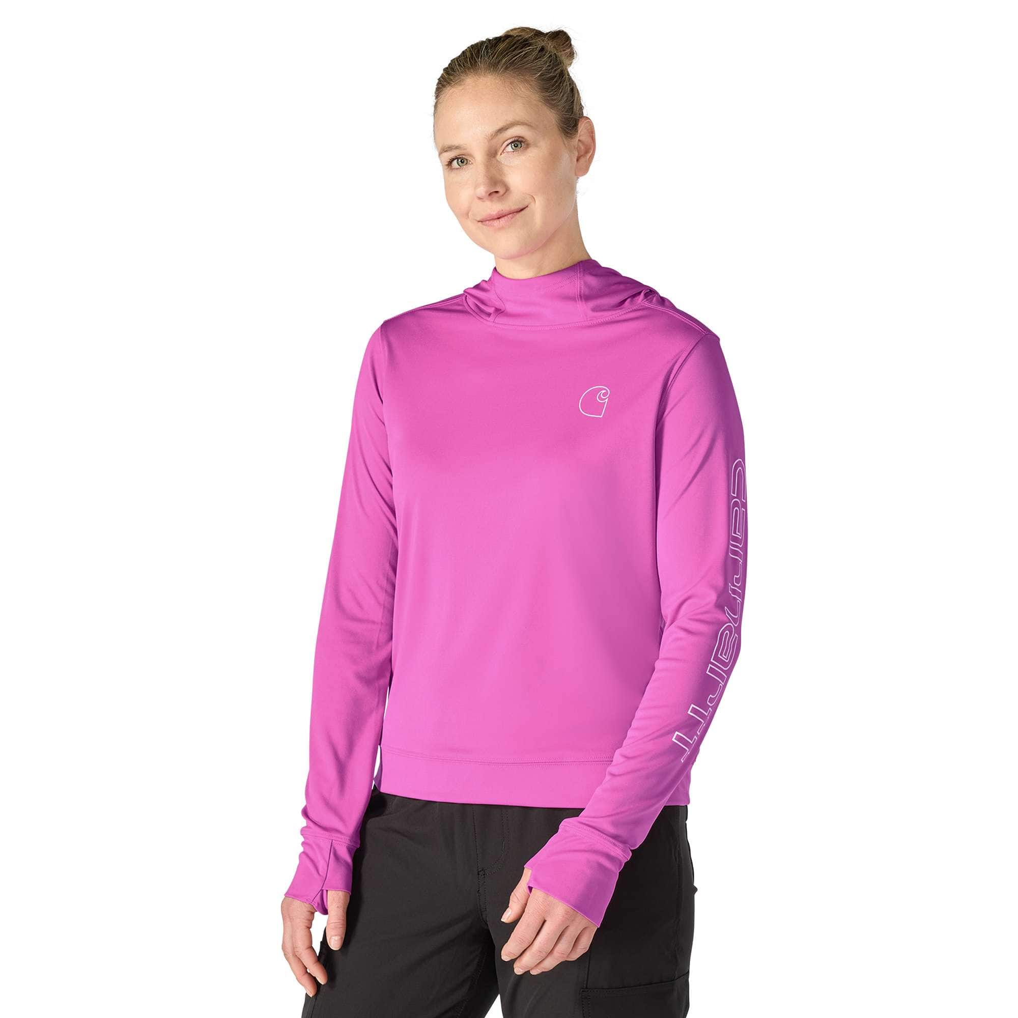 Women's force sun defender upf 50+ moisture wicking hoodie - sun protection hoodies