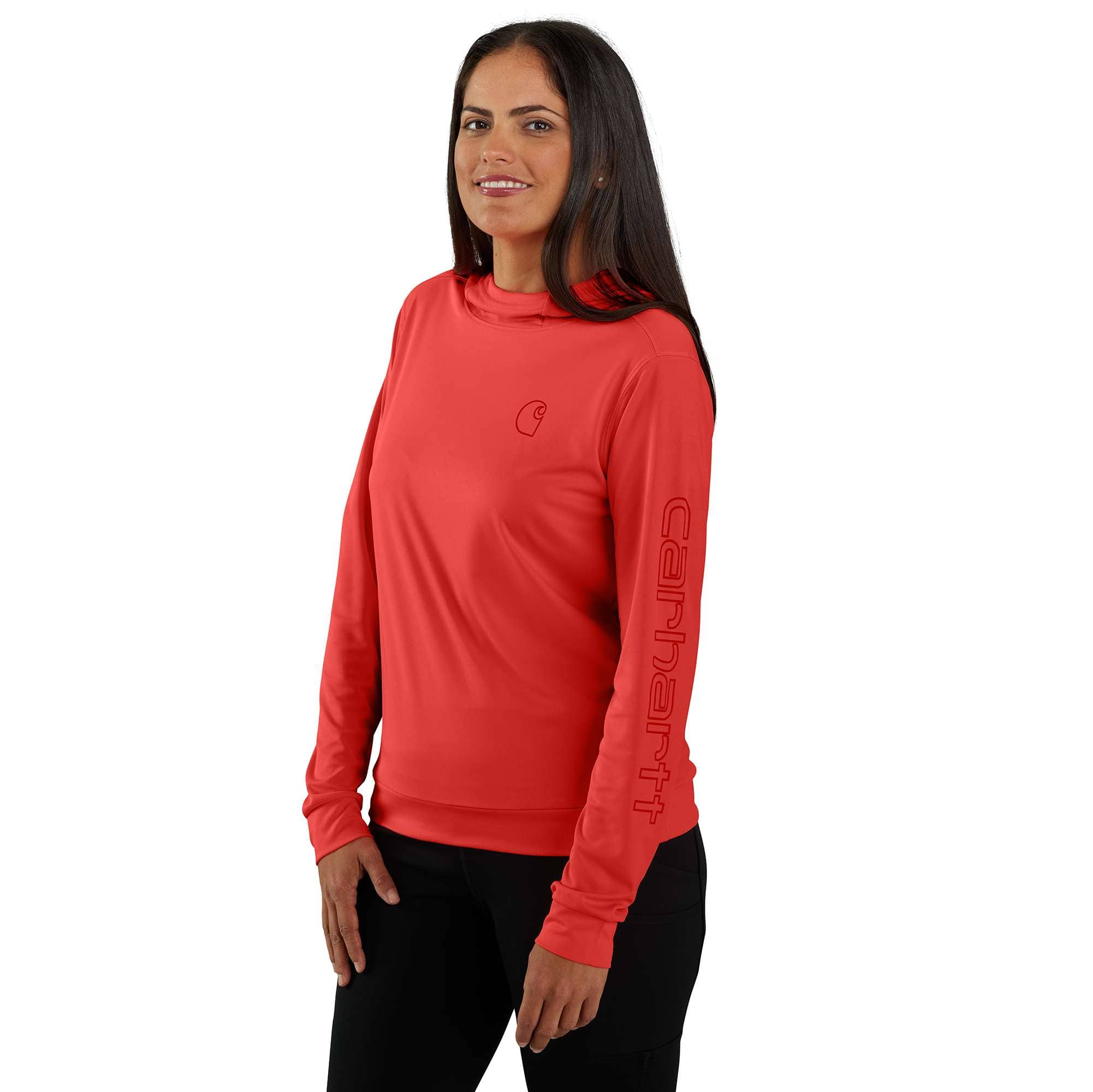 Women's force sun defender upf 50+ moisture wicking hoodie - sun protection hoodies