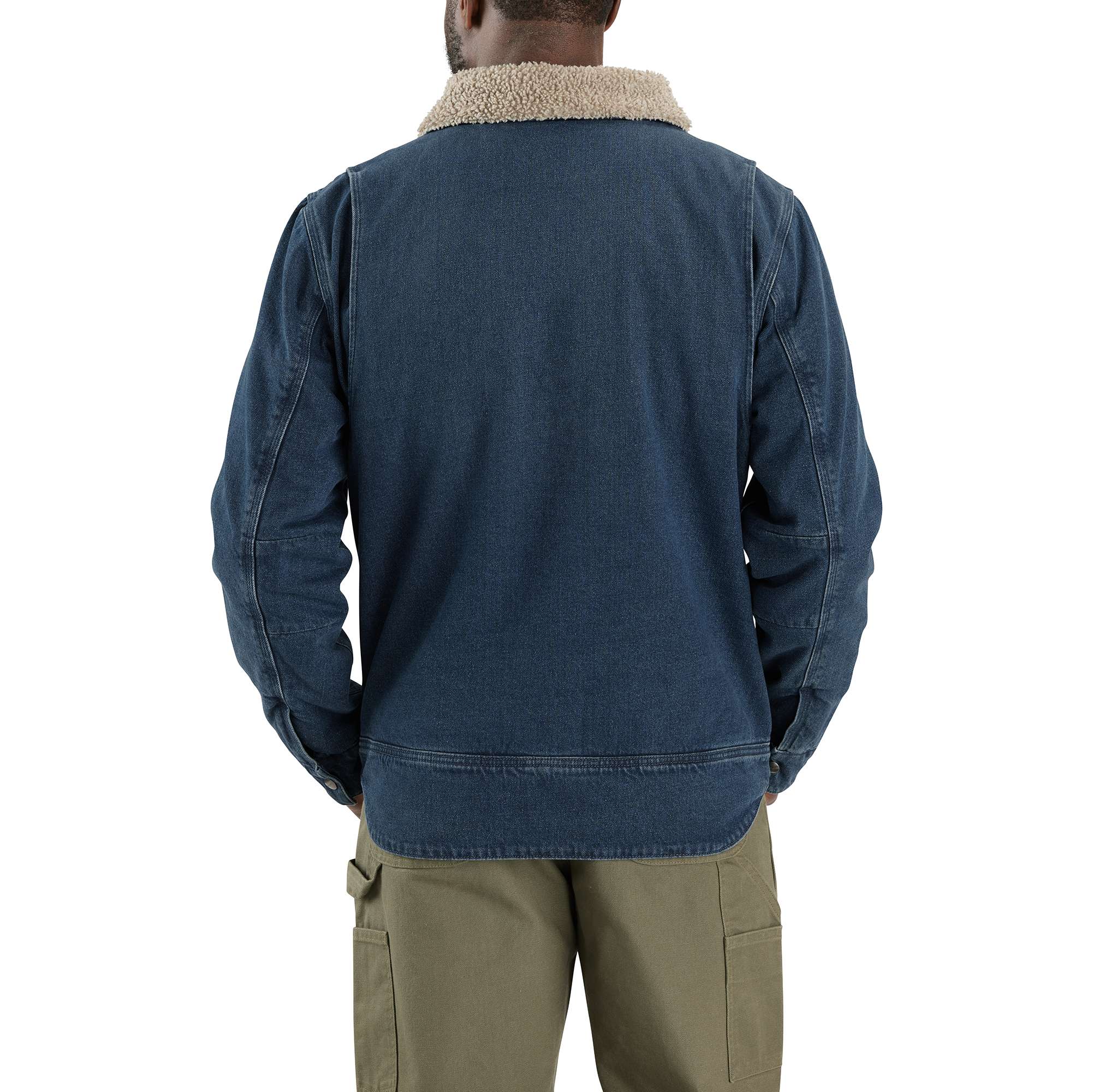 Men's relaxed fit sherpa-lined denim jacket