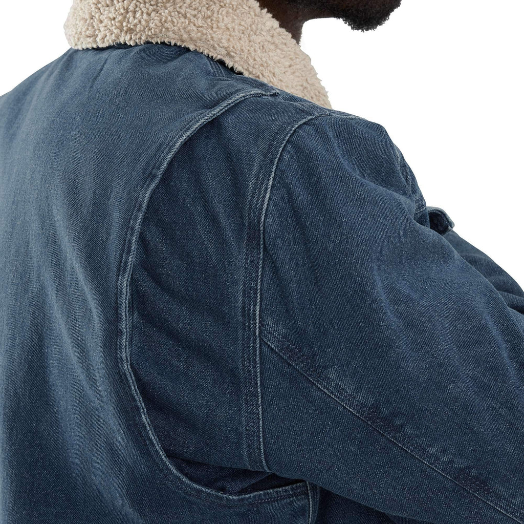 Men's relaxed fit sherpa-lined denim jacket