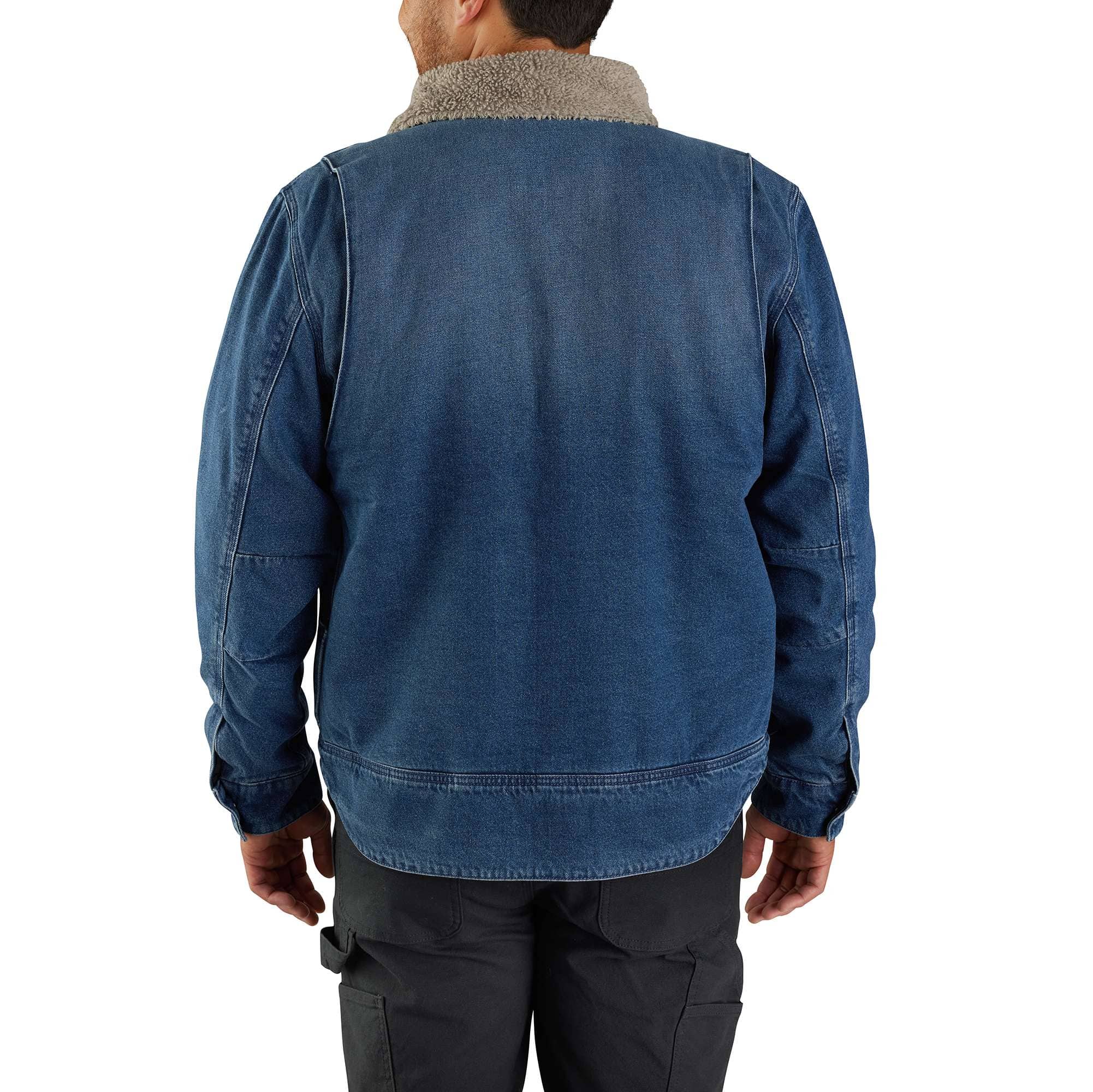 Men's relaxed fit sherpa-lined denim jacket