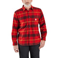 Rugged flex® relaxed fit midweight flannel long-sleeve plaid shirt
