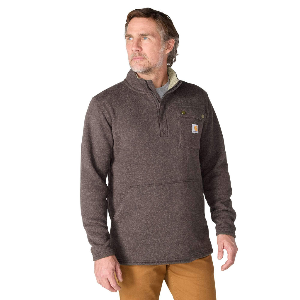 Men's relaxed fit quarter zip fleece pullover