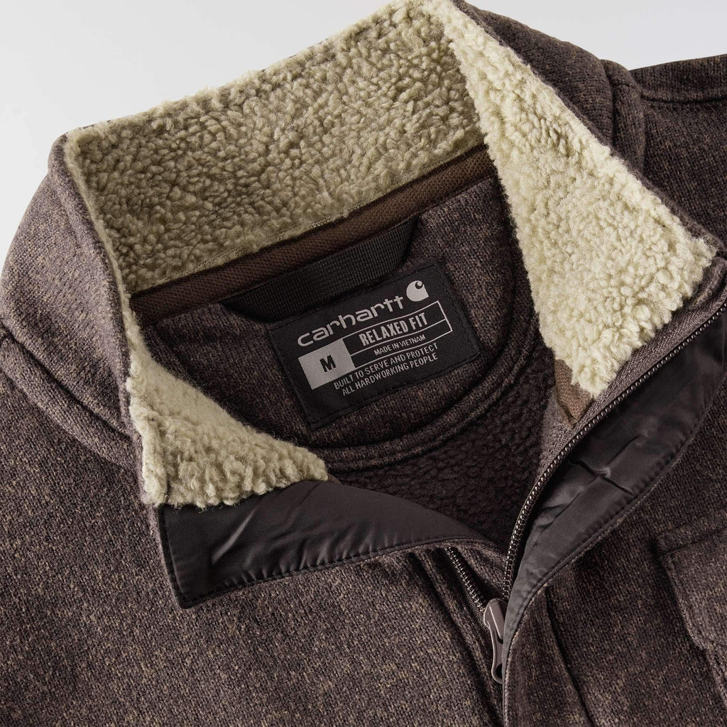 Men's relaxed fit quarter zip fleece pullover