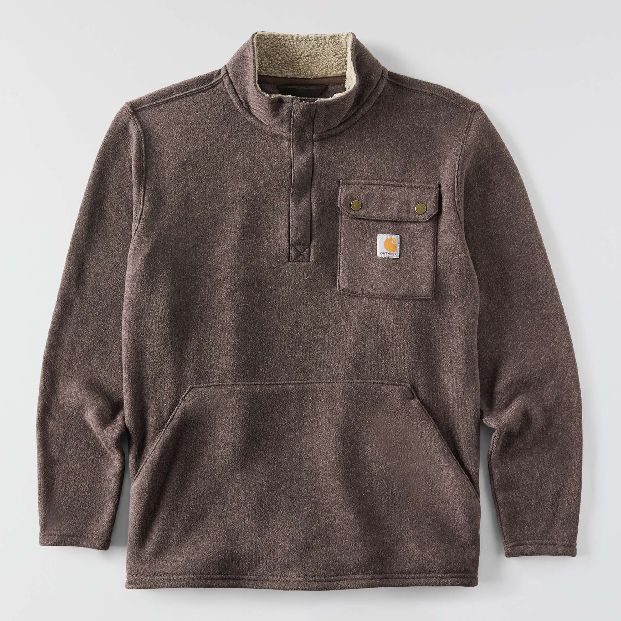 Men's relaxed fit quarter zip fleece pullover