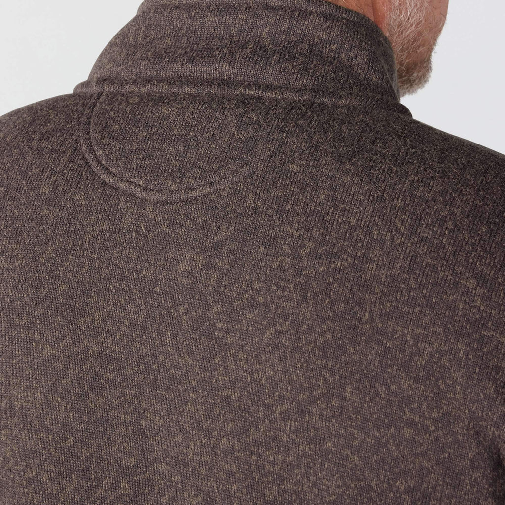 Men's relaxed fit quarter zip fleece pullover