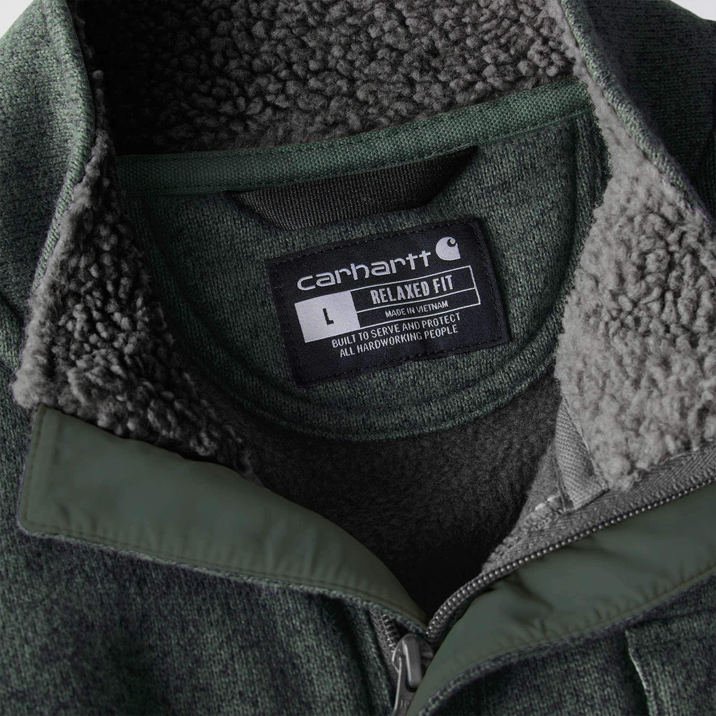Men's relaxed fit quarter zip fleece pullover