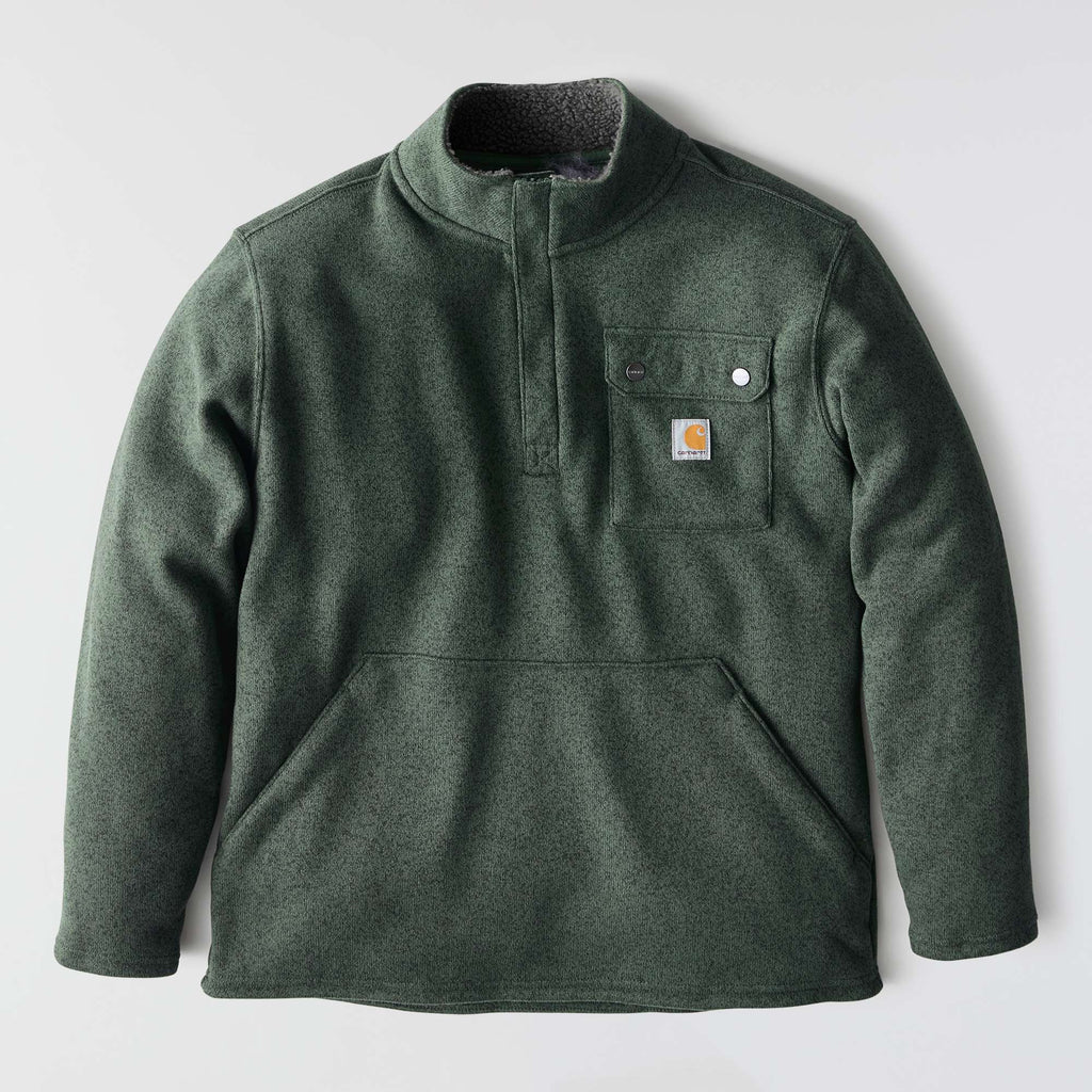 Men's relaxed fit quarter zip fleece pullover