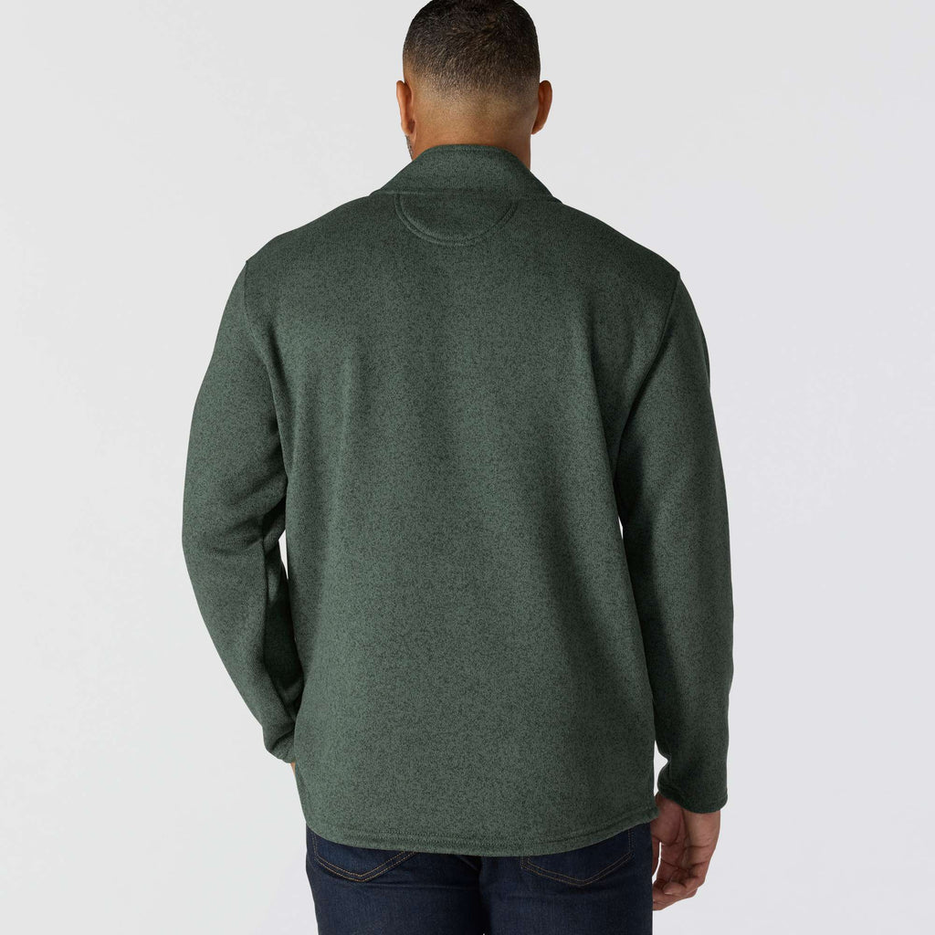 Men's relaxed fit quarter zip fleece pullover