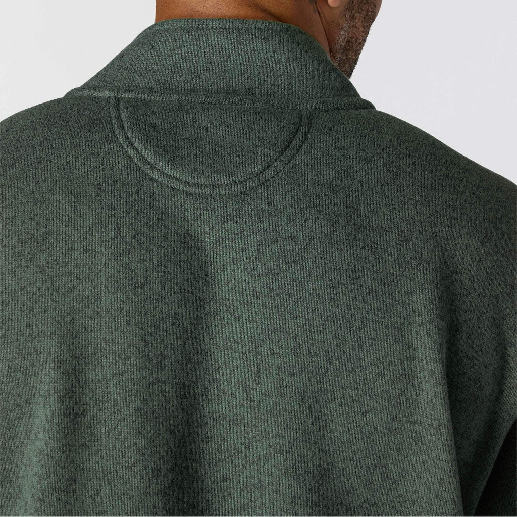 Men's relaxed fit quarter zip fleece pullover