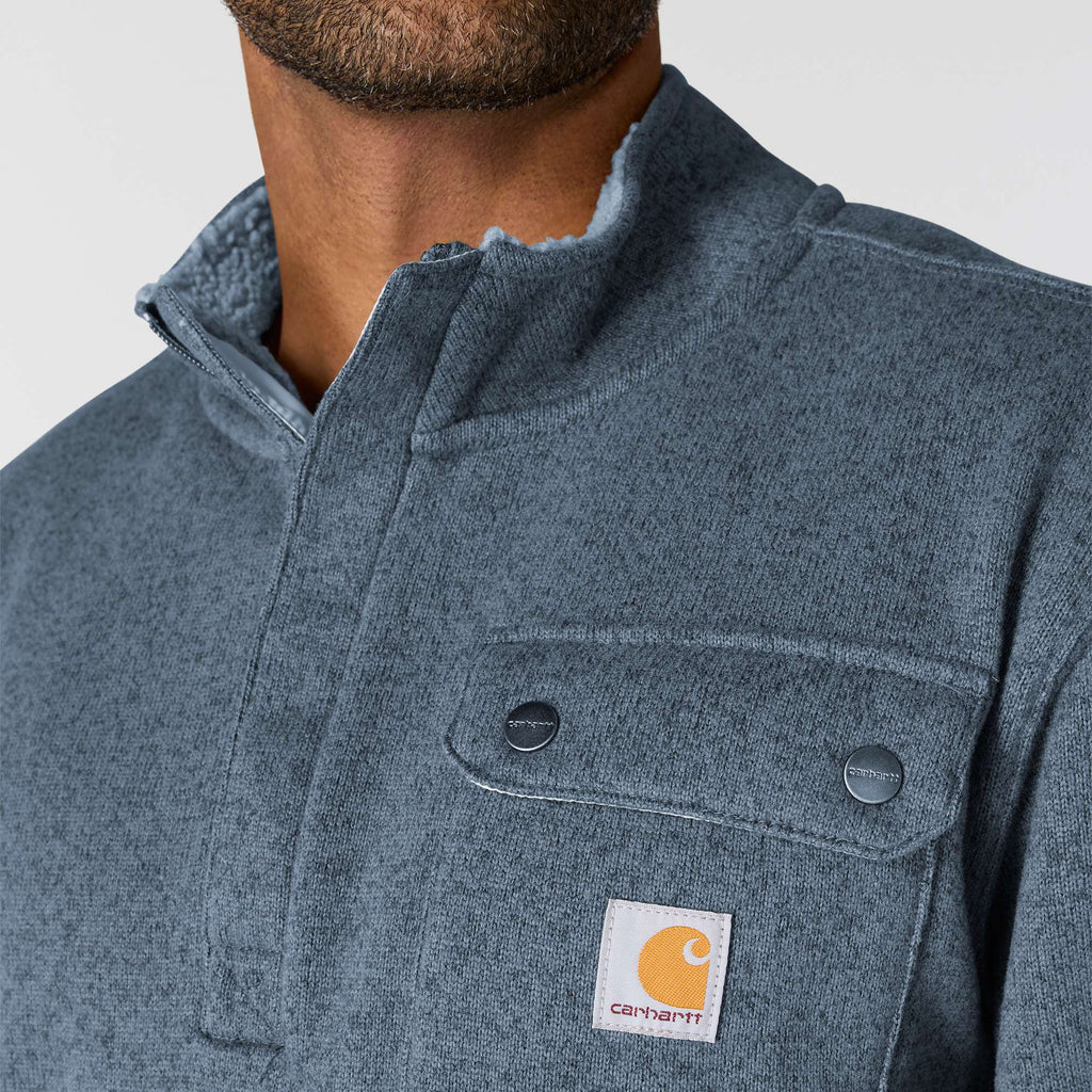 Men's relaxed fit quarter zip fleece pullover