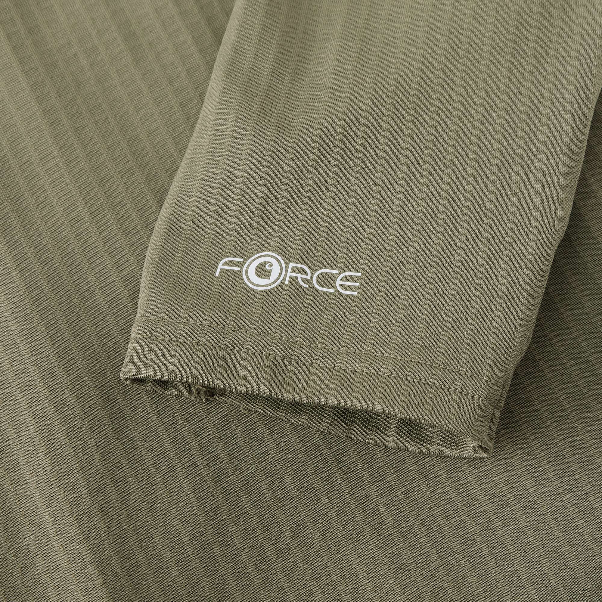 Men's force fleece-lined moisture wicking half zip pullover