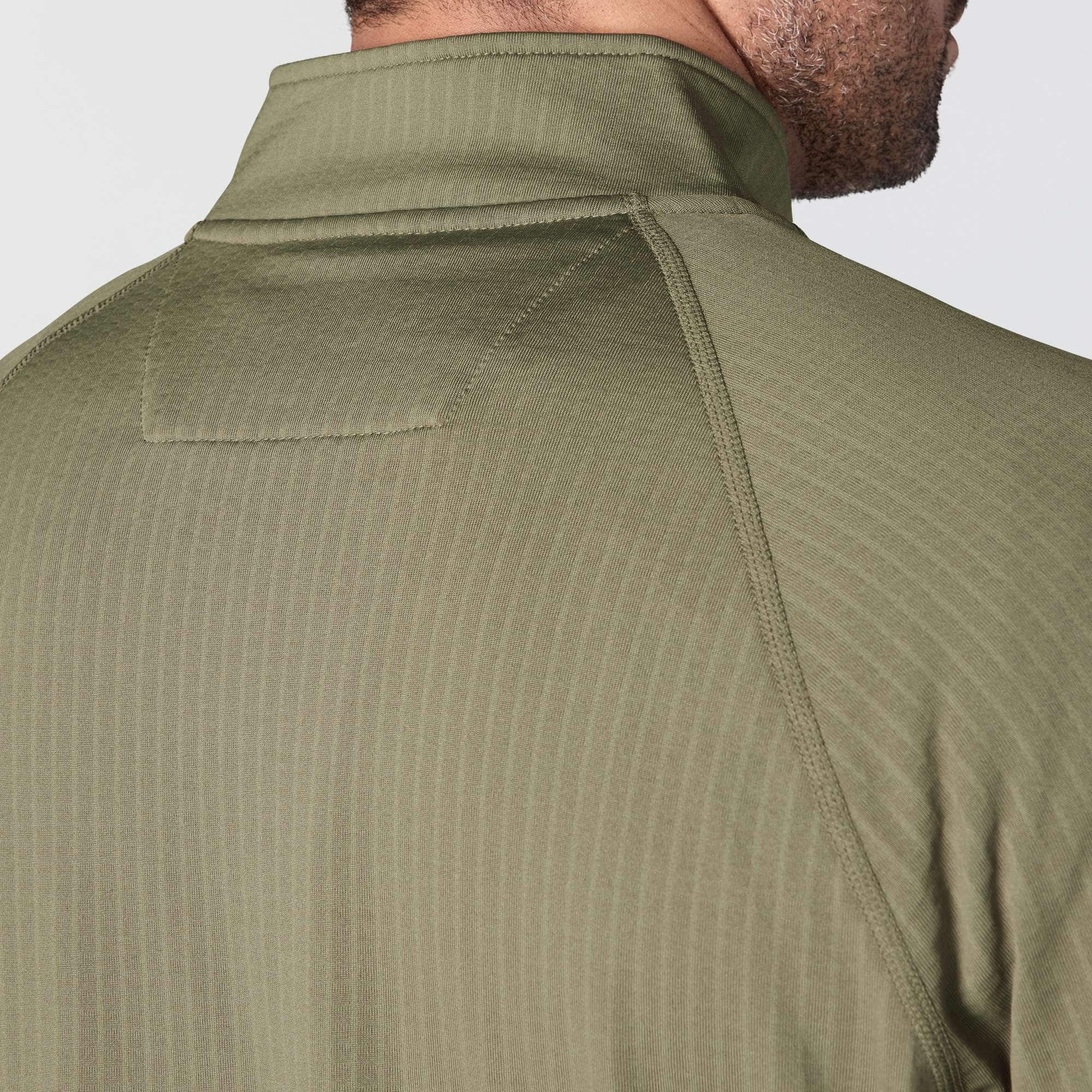 Men's force fleece-lined moisture wicking half zip pullover