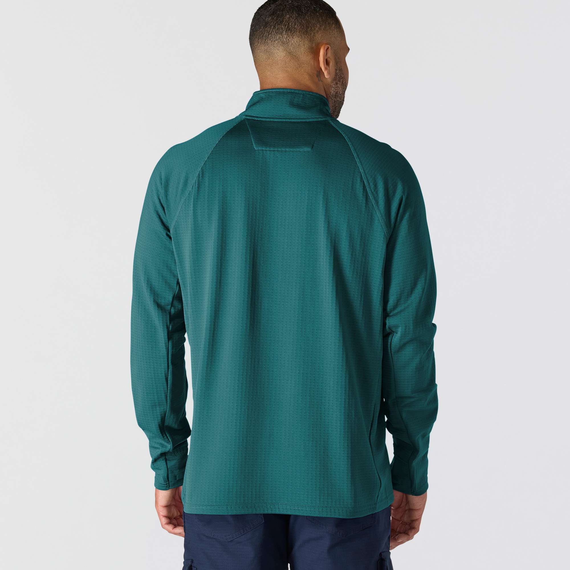Men's force fleece-lined moisture wicking half zip pullover