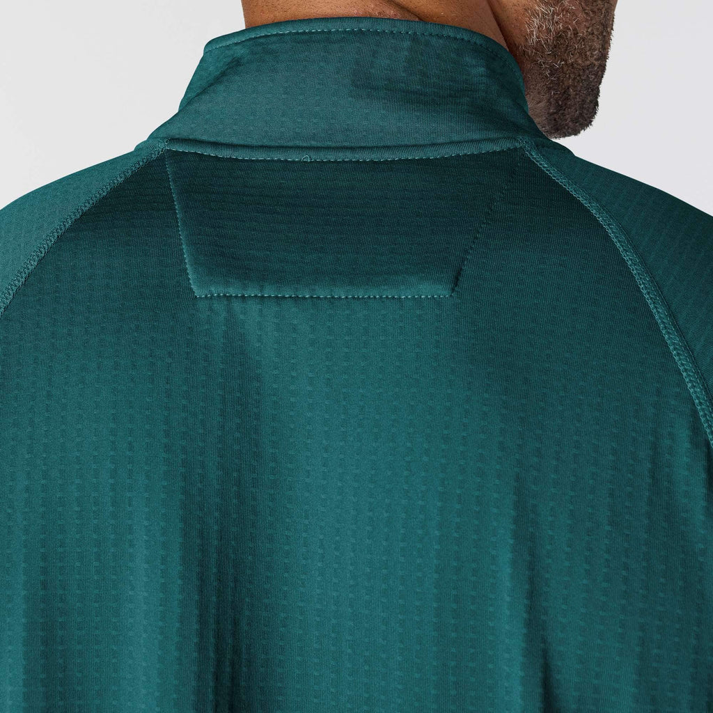Men's force fleece-lined moisture wicking half zip pullover