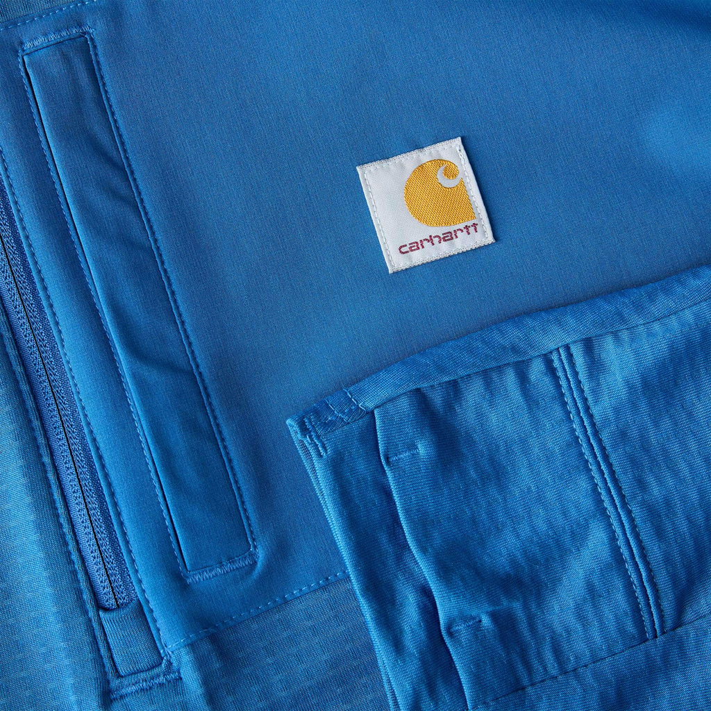 Men's force fleece-lined moisture wicking half zip pullover