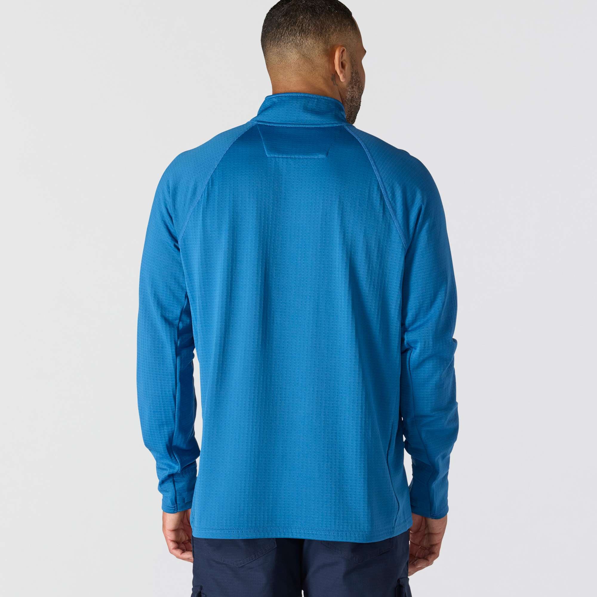 Men's force fleece-lined moisture wicking half zip pullover