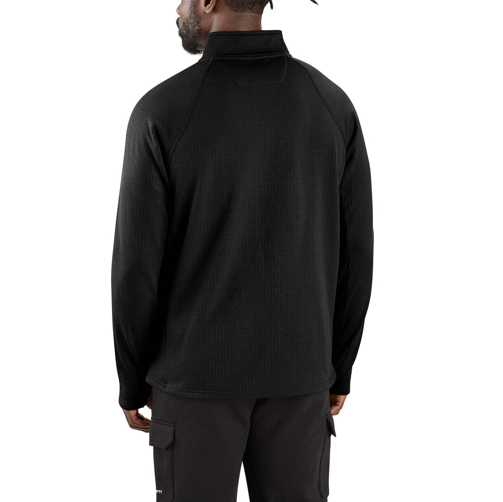 Men's force fleece-lined moisture wicking half zip pullover