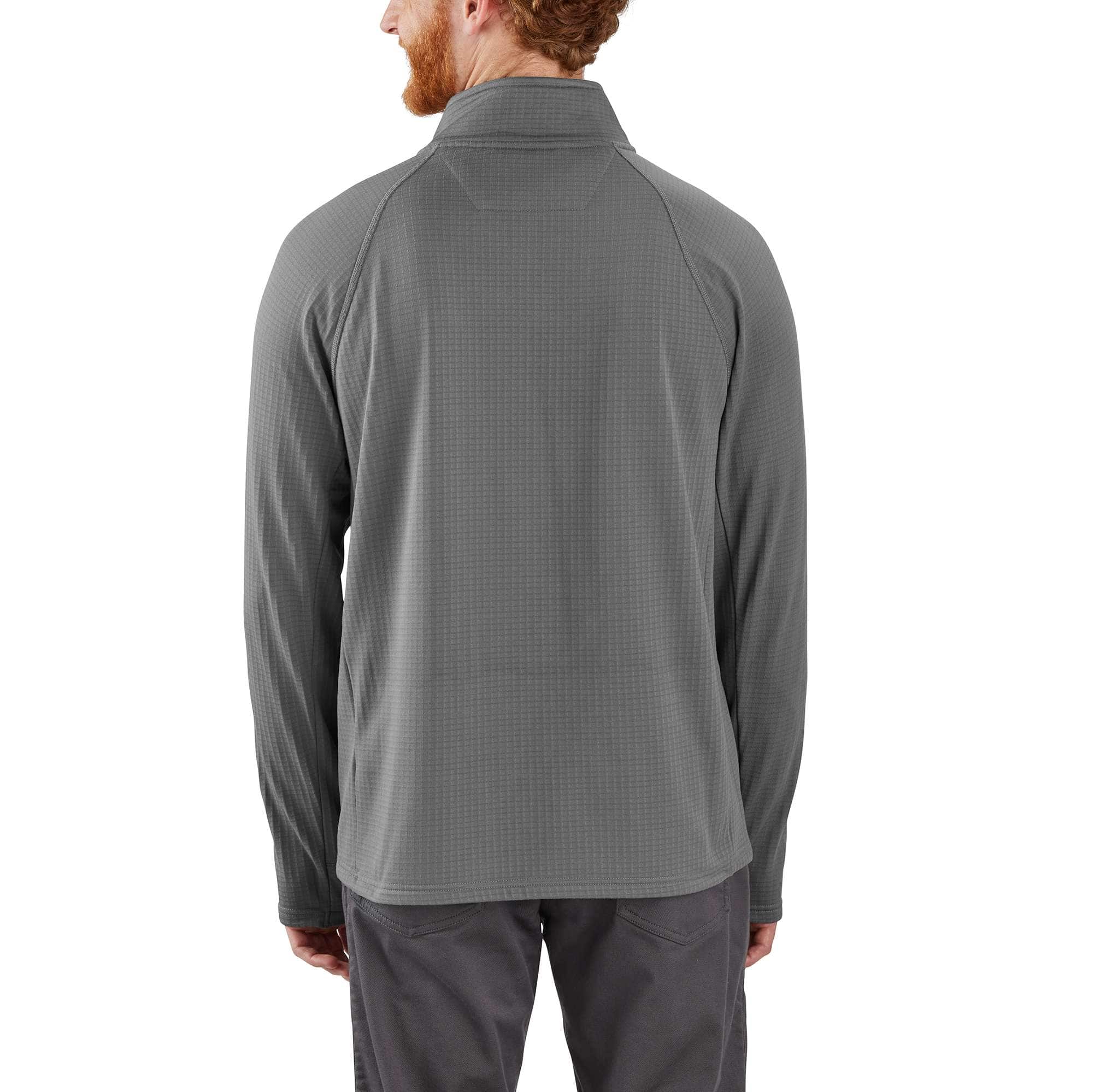 Men's force fleece-lined moisture wicking half zip pullover