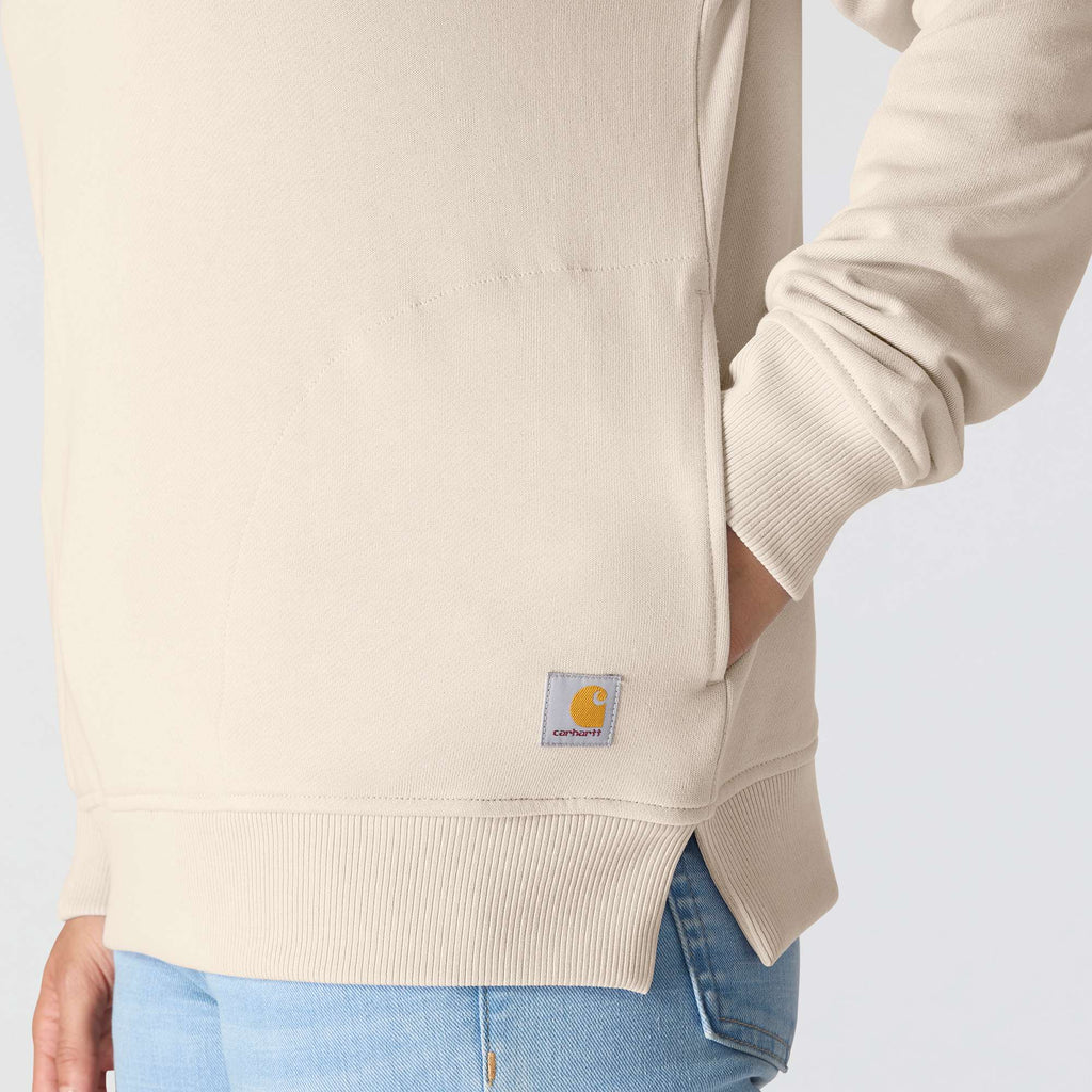 Women's lightweight tencel half-zip pullover sweatshirt