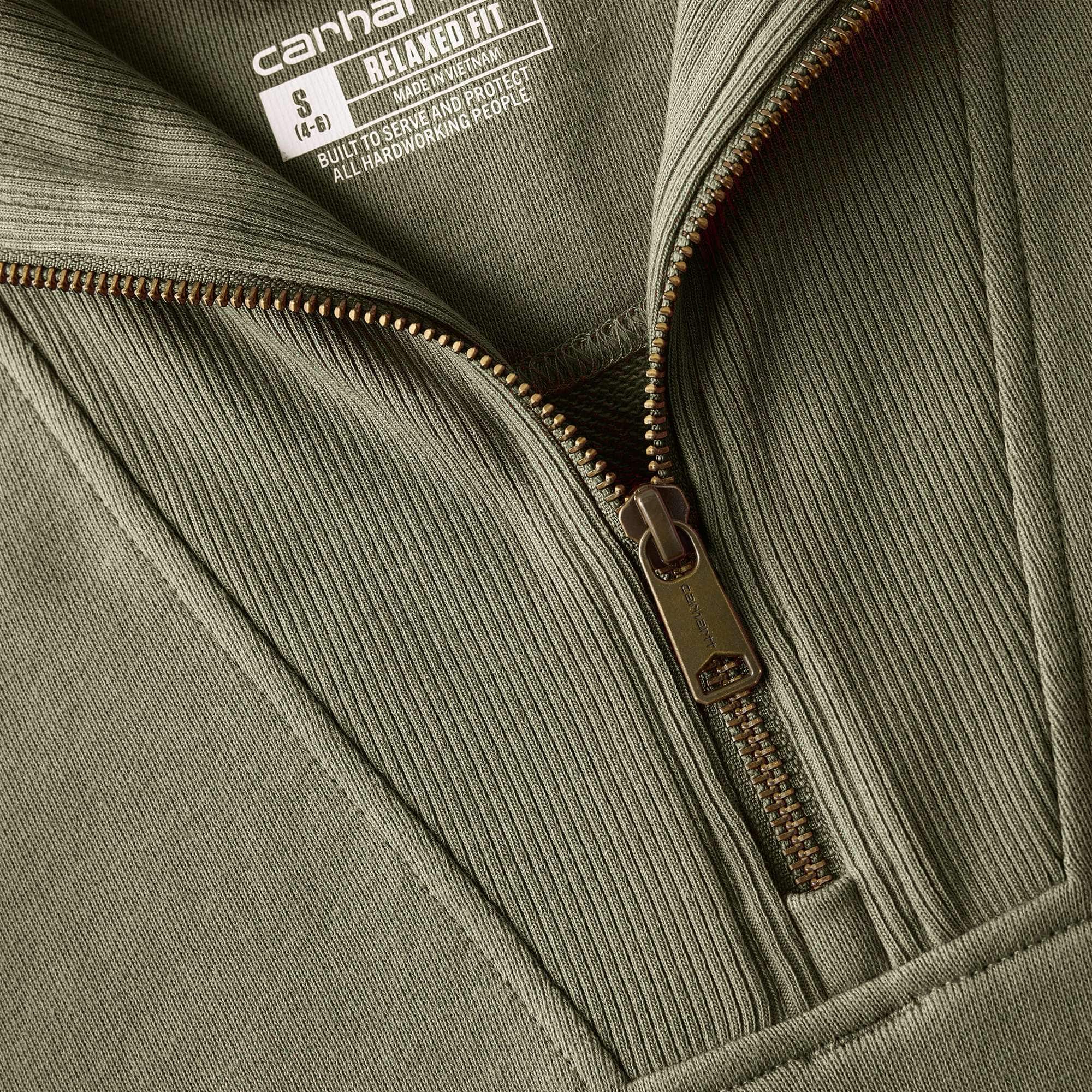 Women's lightweight tencel half-zip pullover sweatshirt