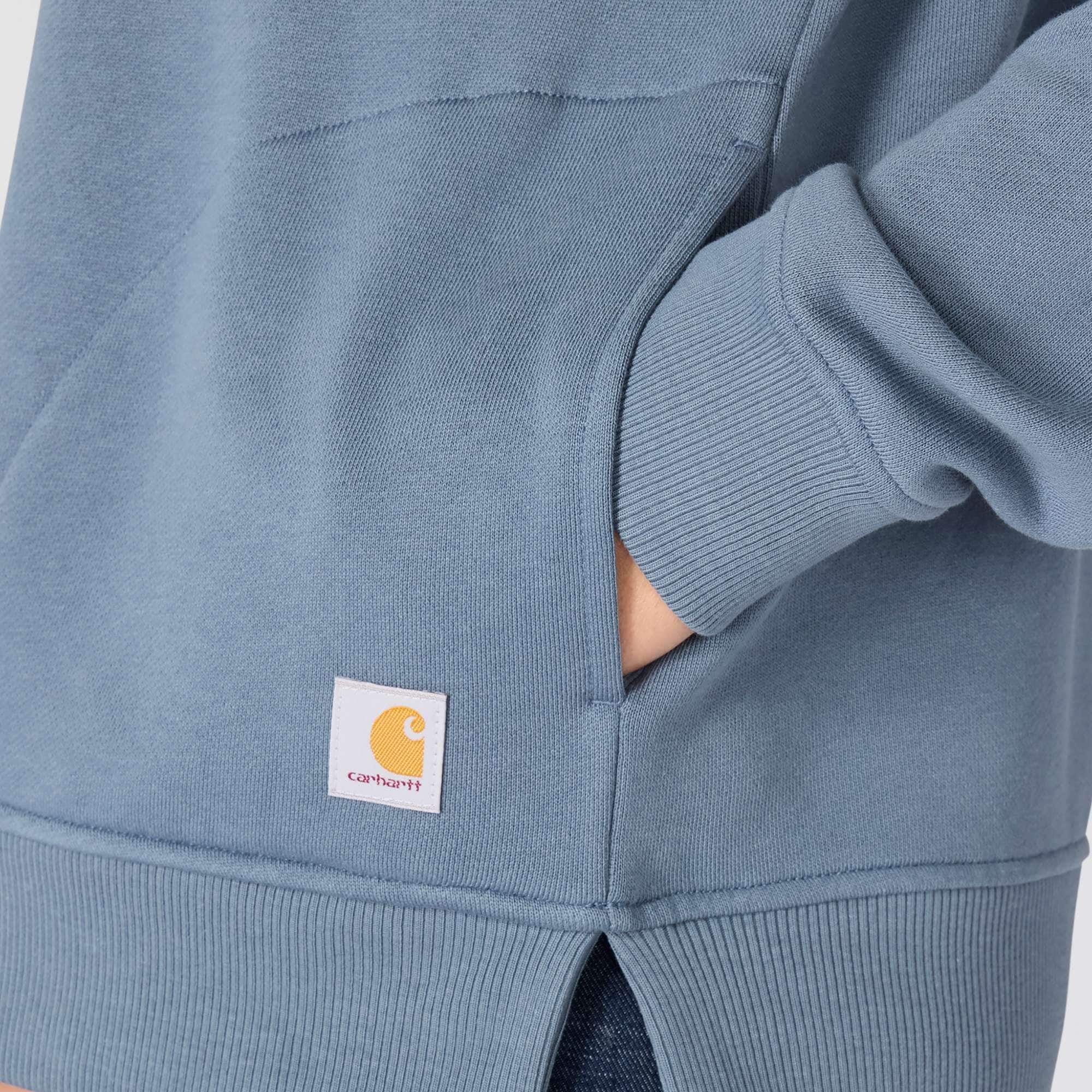 Women's lightweight tencel half-zip pullover sweatshirt