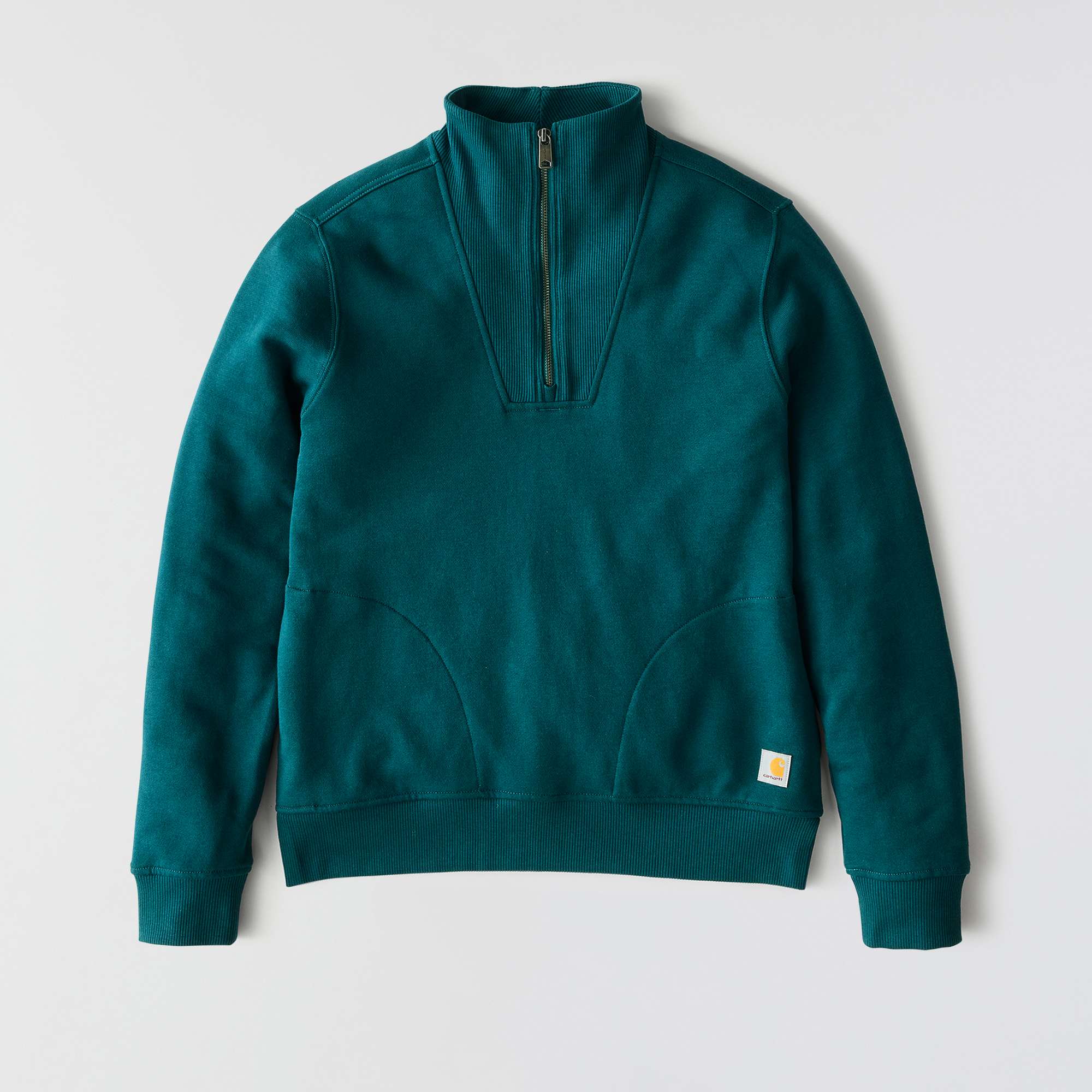 Women's lightweight tencel half-zip pullover sweatshirt
