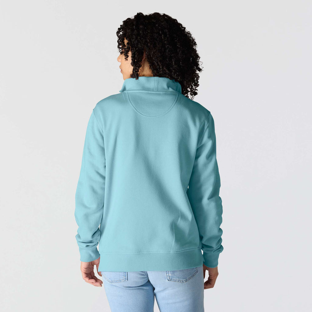 Women's lightweight tencel half-zip pullover sweatshirt