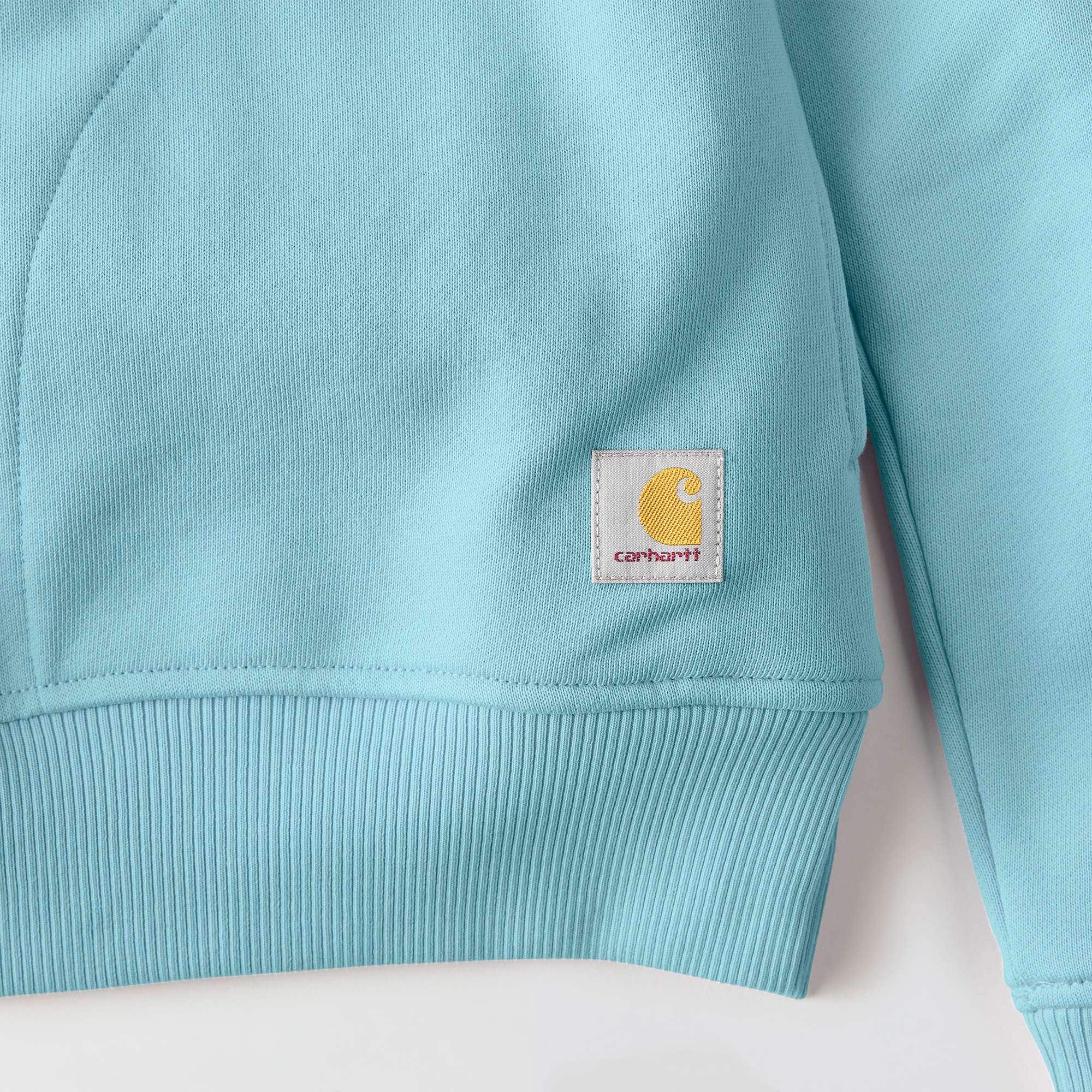 Women's lightweight tencel half-zip pullover sweatshirt