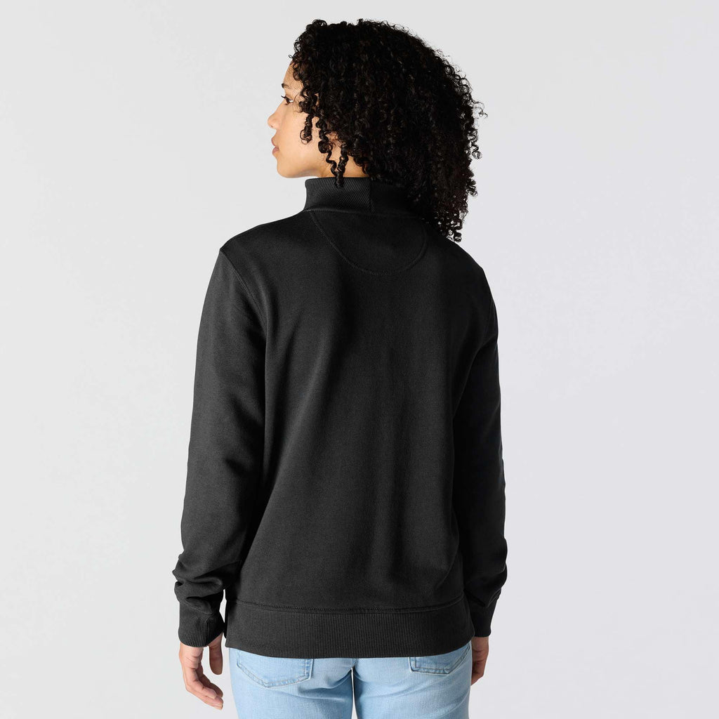 Women's lightweight tencel half-zip pullover sweatshirt