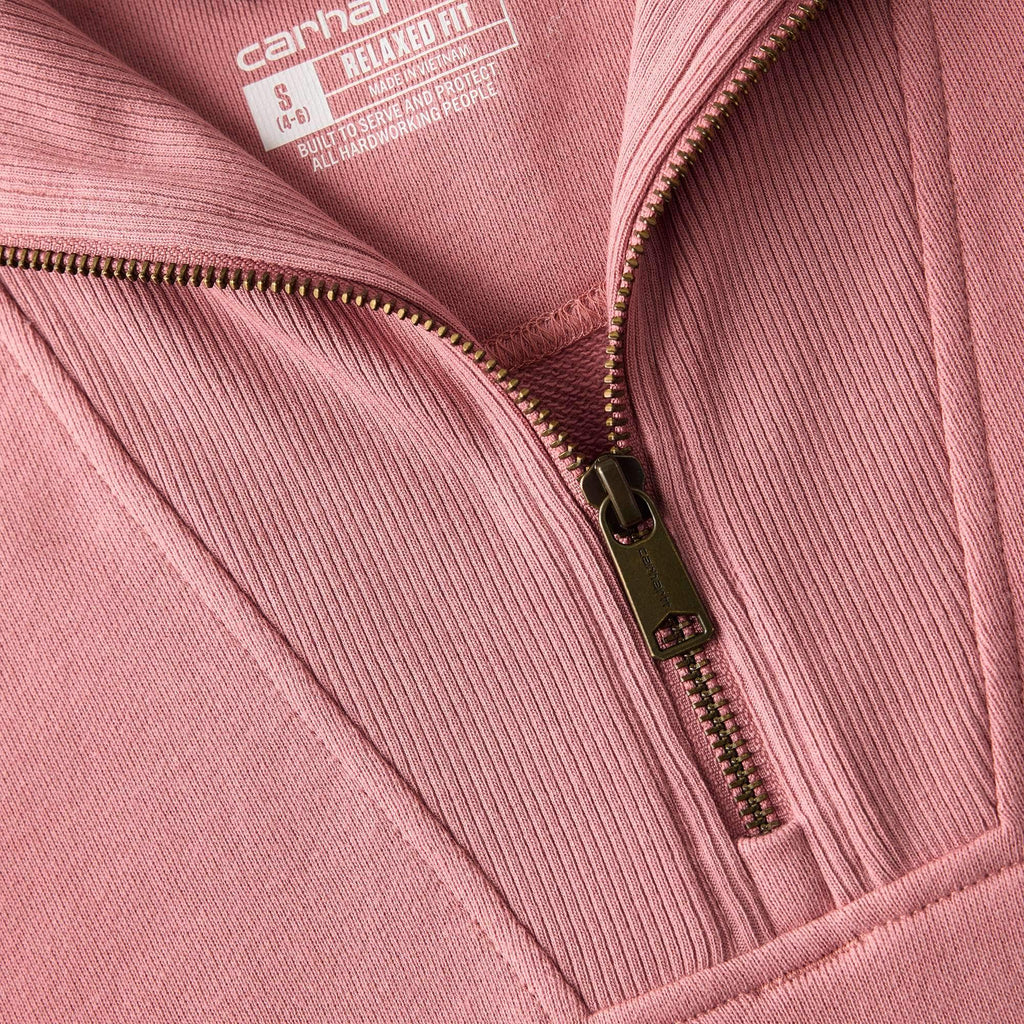 Women's lightweight tencel half-zip pullover sweatshirt