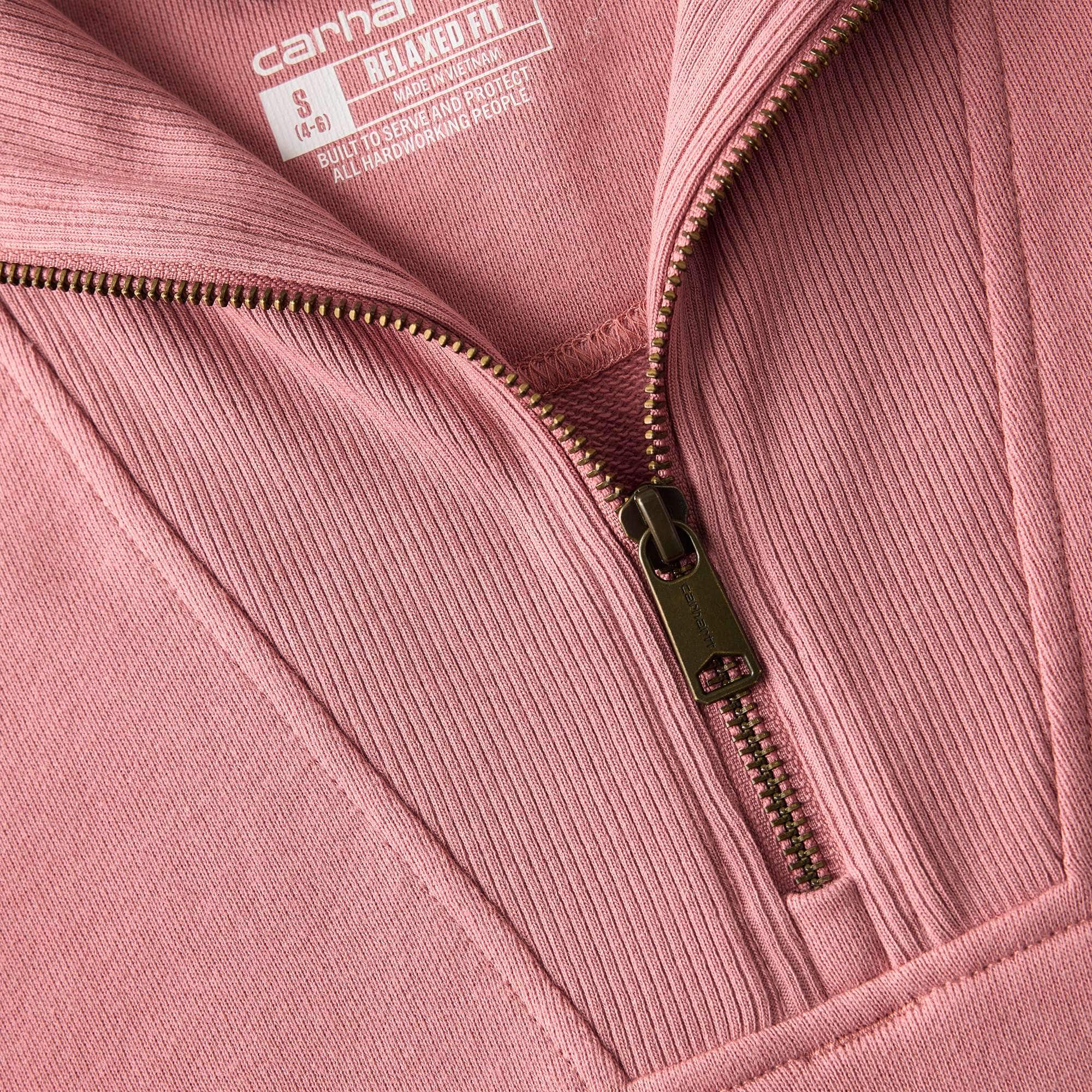 Women's lightweight tencel half-zip pullover sweatshirt