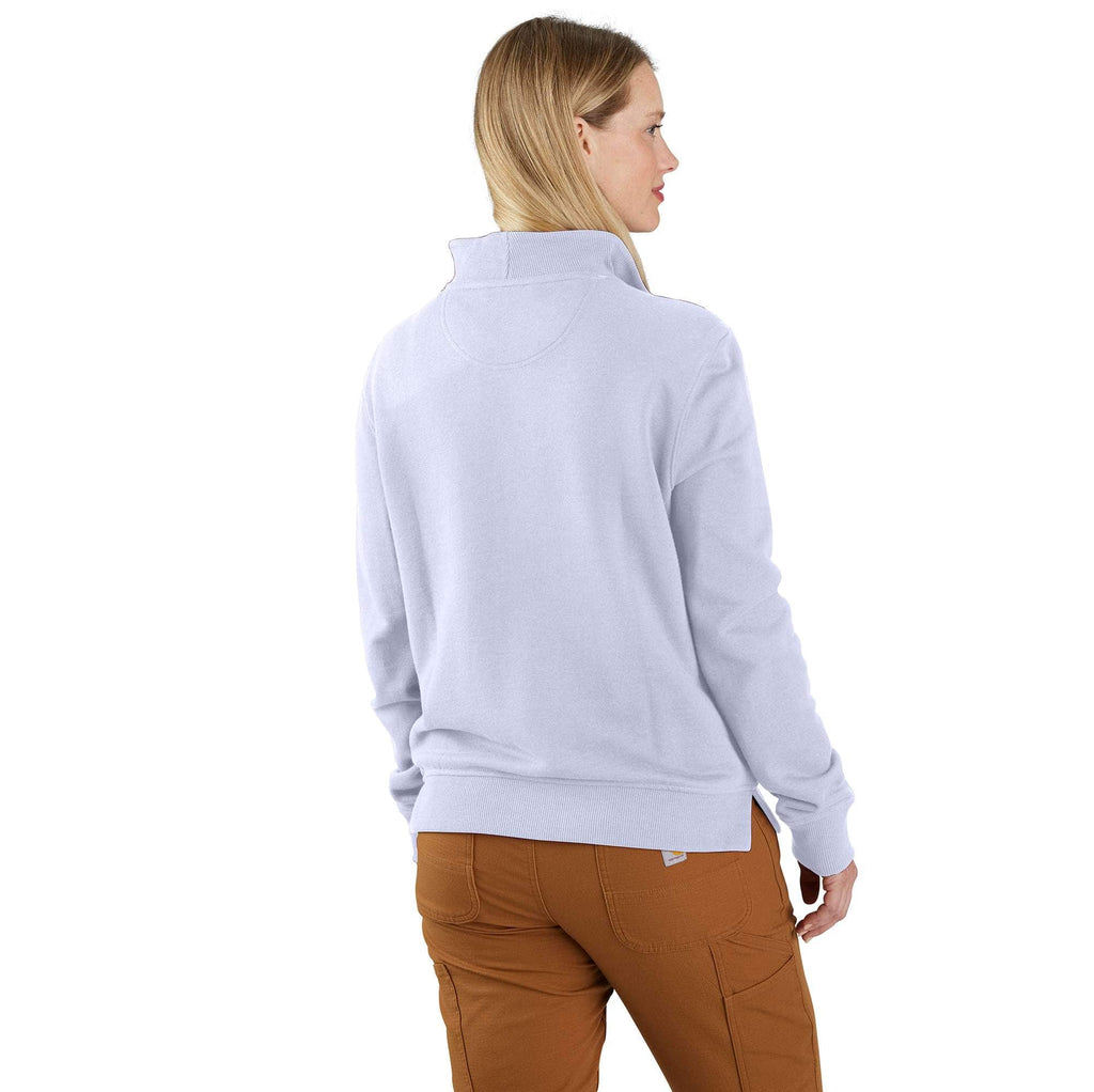 Women's lightweight tencel half-zip pullover sweatshirt