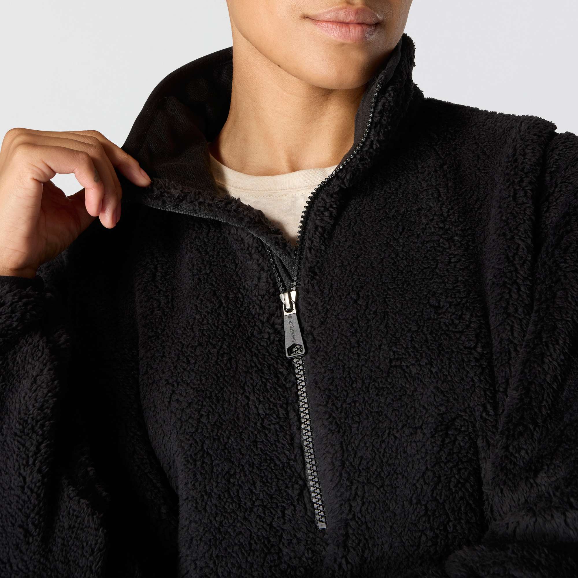 Women's loose fit fleece pullover