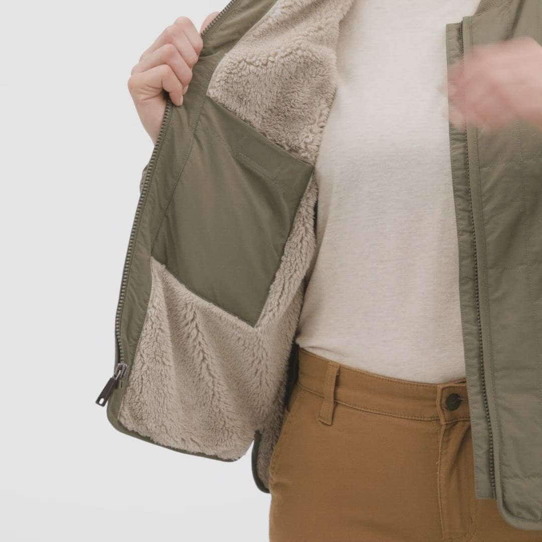 Women's rockford lightweight sherpa-lined insulated water resistant jacket - rain defender jacket