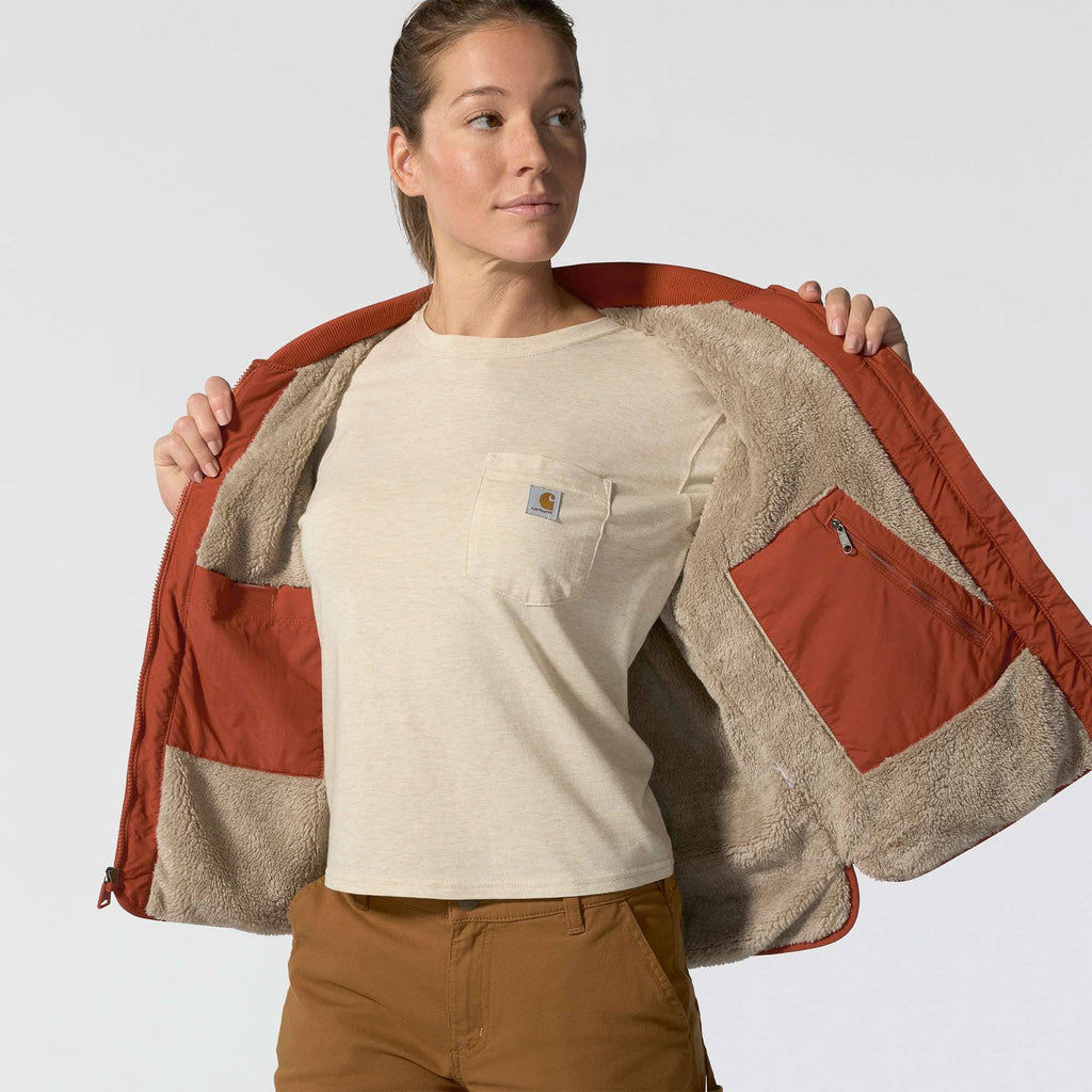 Women's rockford lightweight sherpa-lined insulated water resistant jacket - rain defender jacket