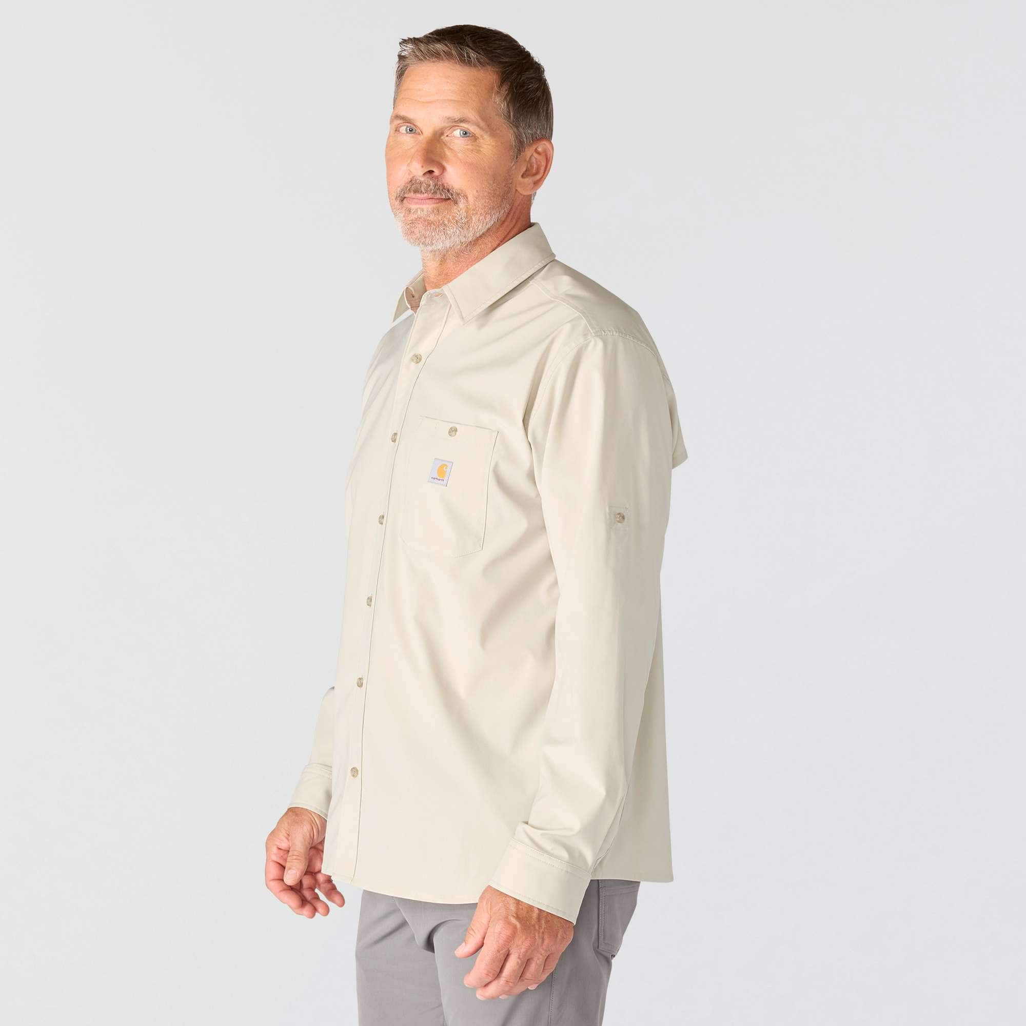 Men's force sun defender™ woven relaxed fit long sleeve shirt - sun protection shirts