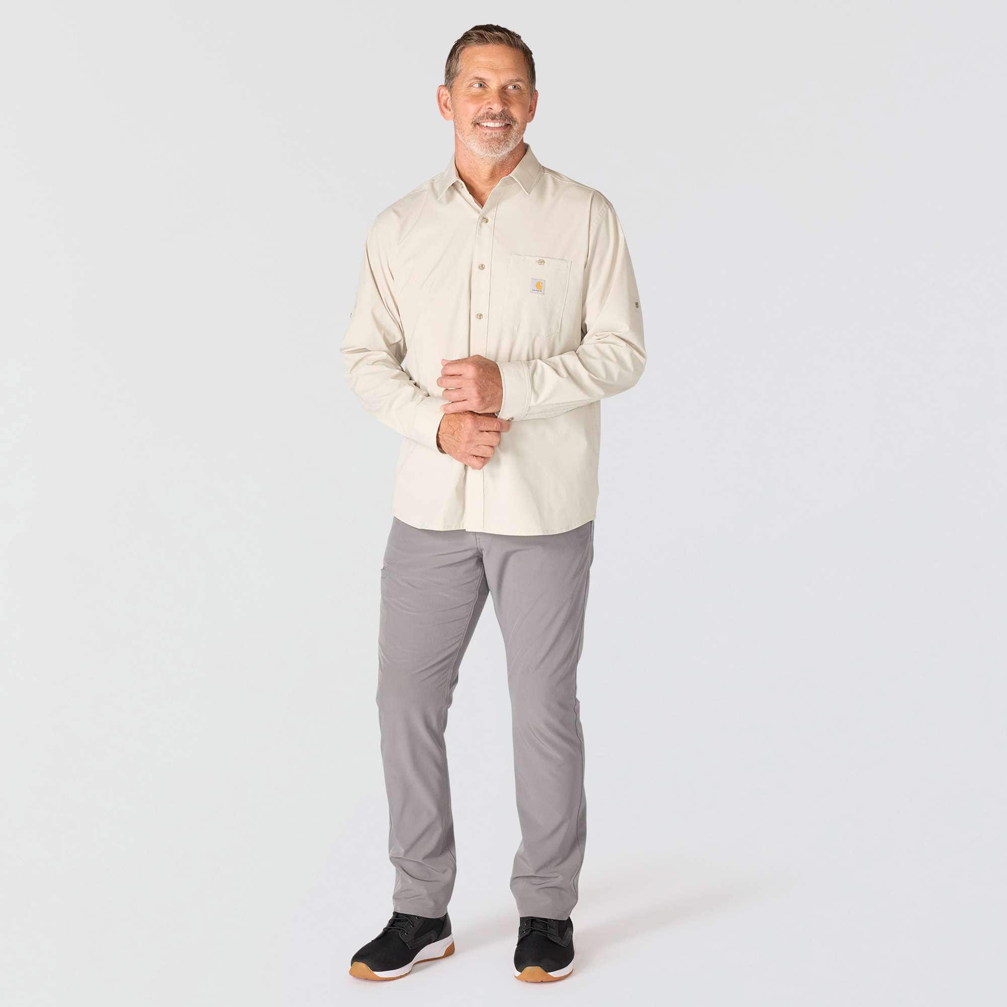 Men's force sun defender™ woven relaxed fit long sleeve shirt - sun protection shirts